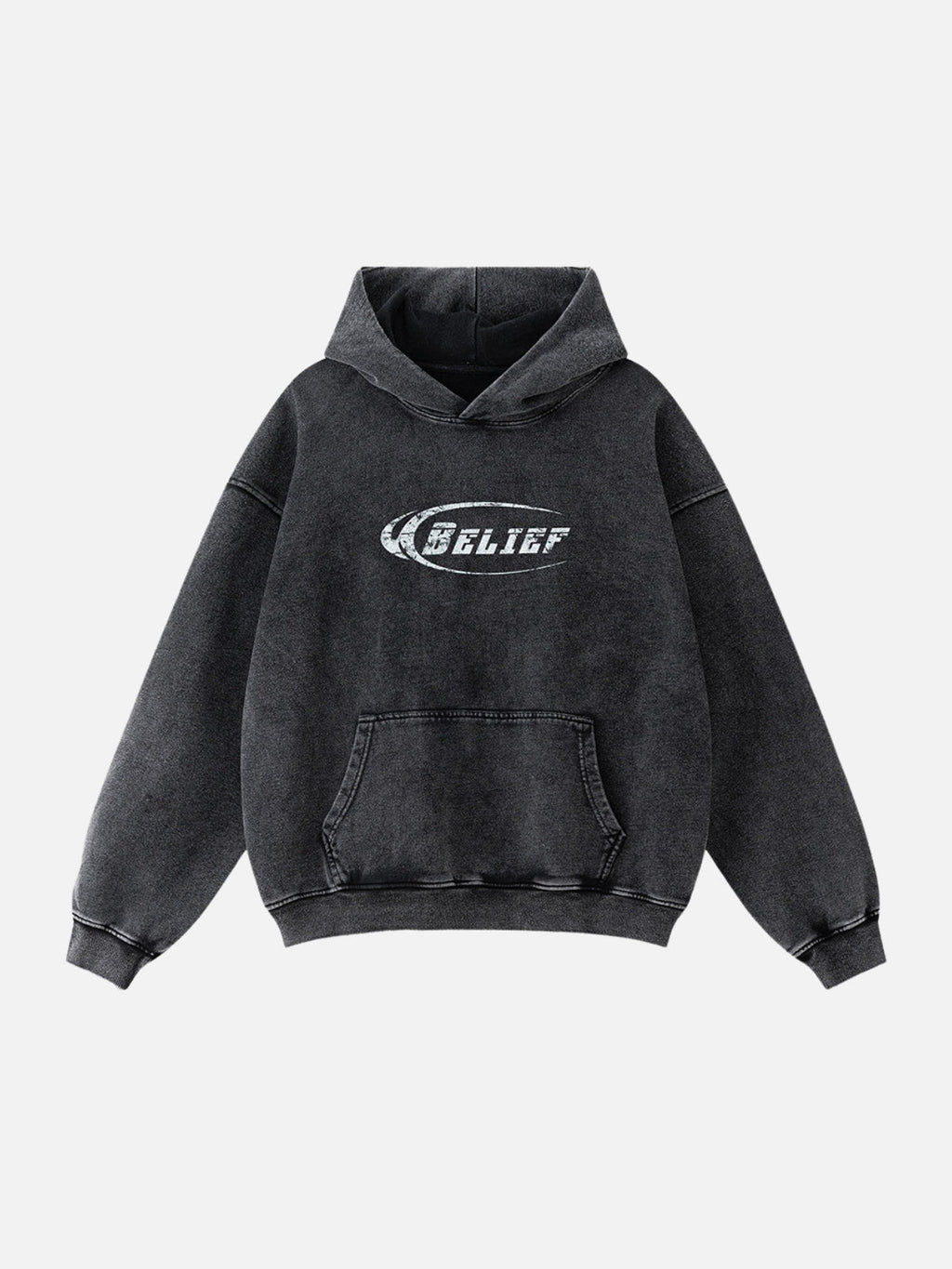 BELIEF - Oversized Graphic Hoodie