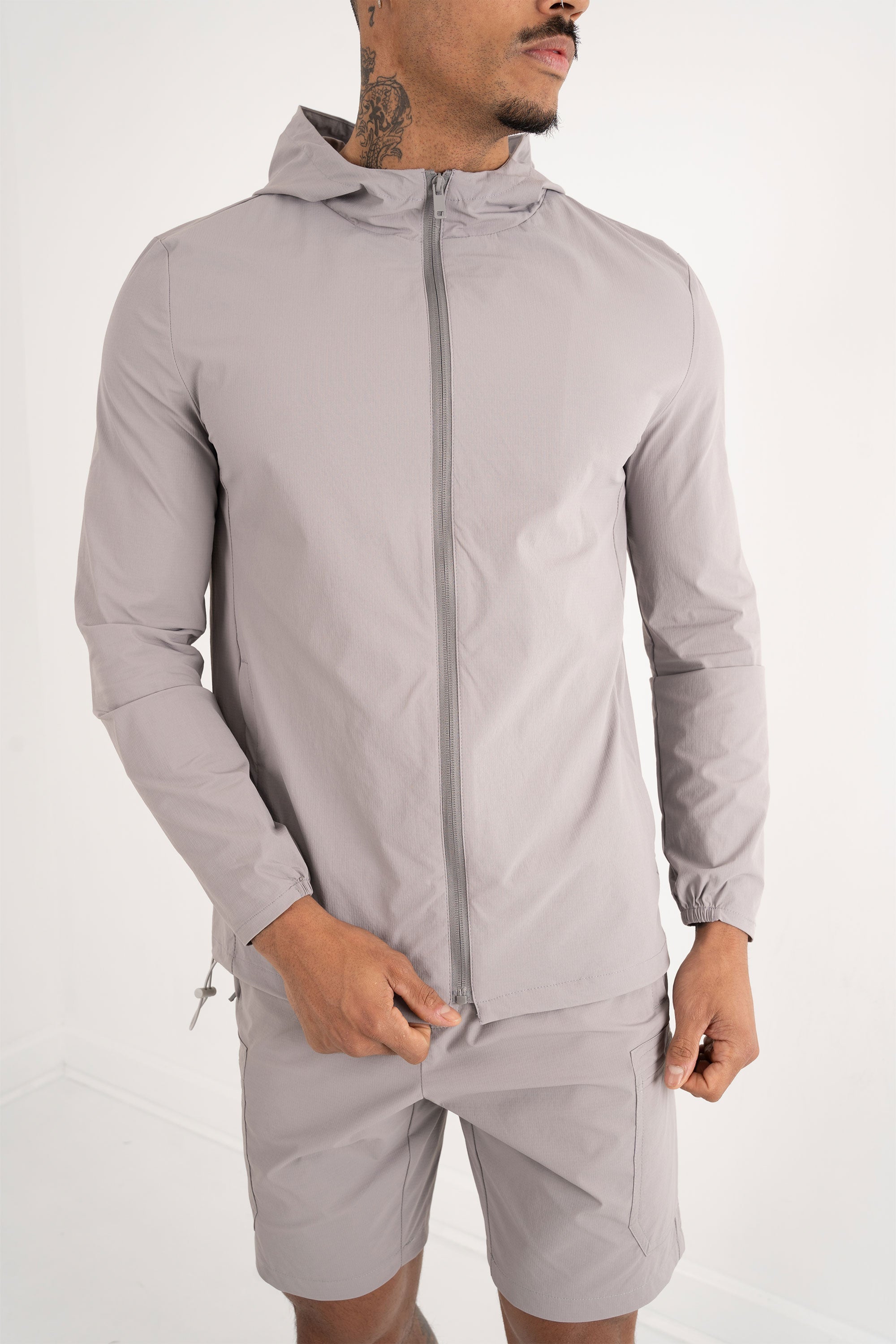 Premium Technical Windbreaker Jacket - Grey | Xtralitty