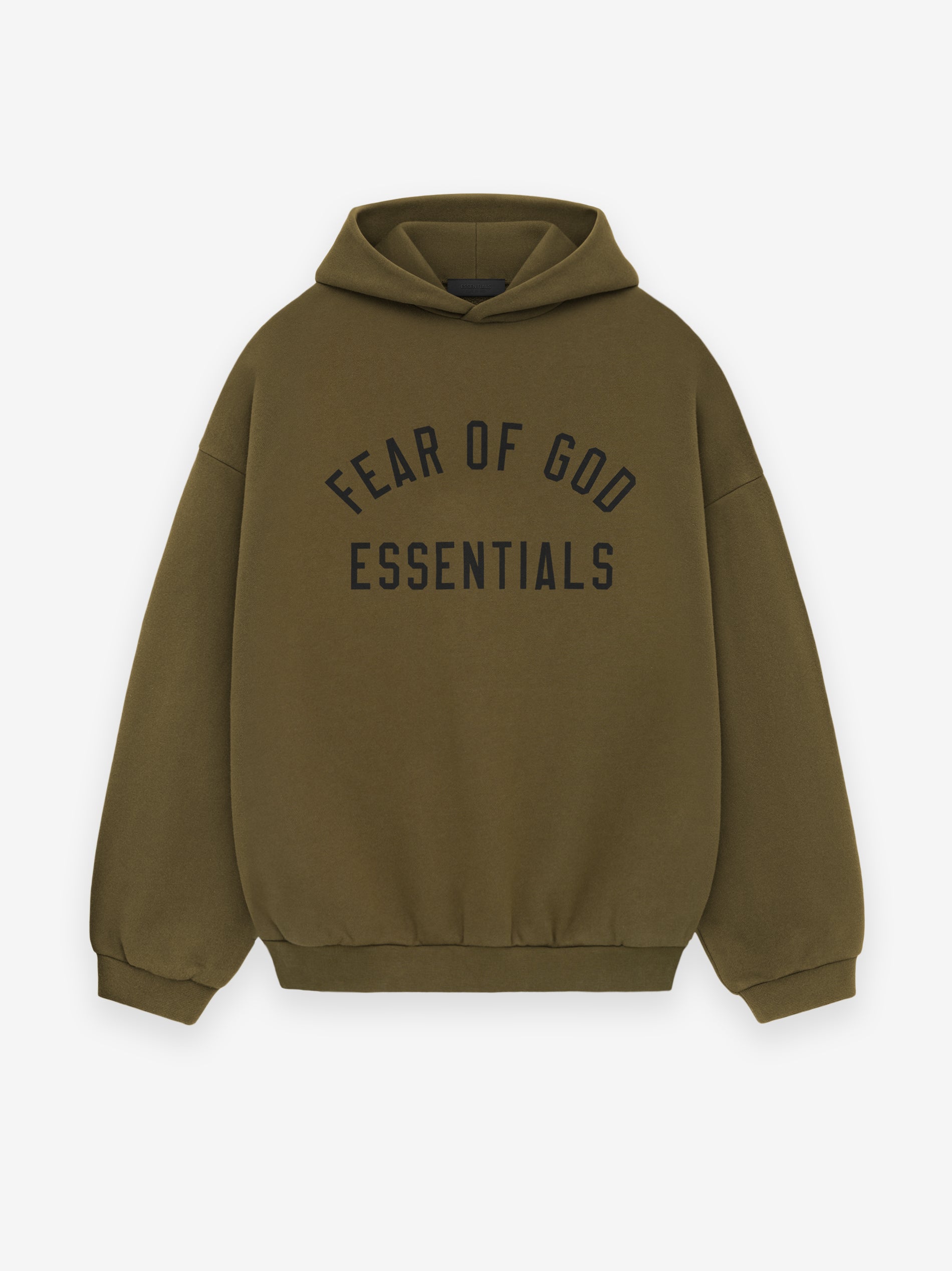 Fear of God Essentials Fleece Hoodie – Olive | Premium Heavyweight Pullover