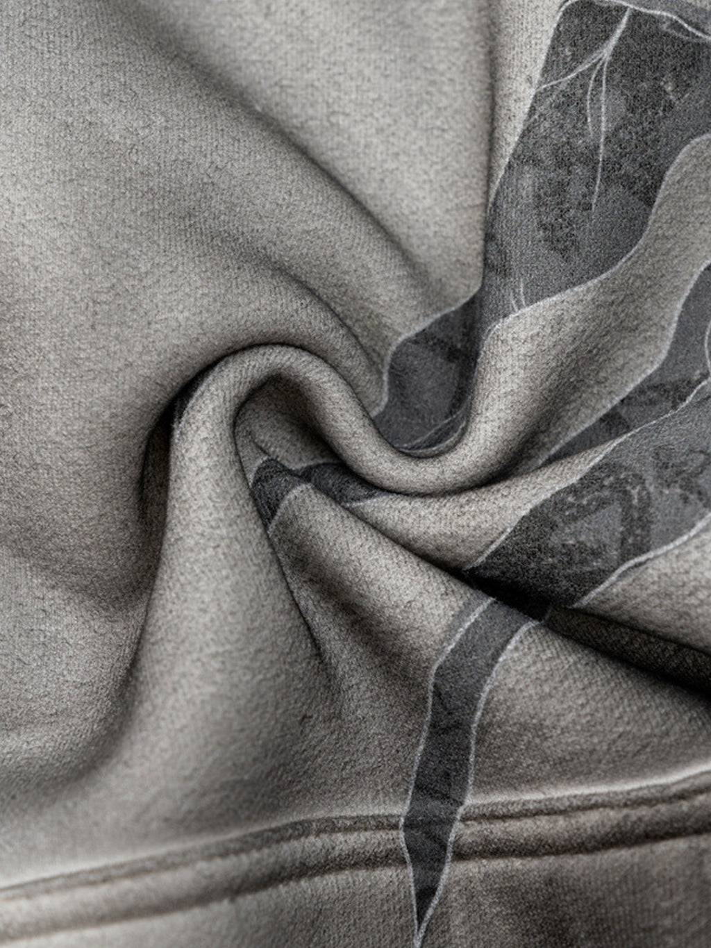 REMINI - Oversized Print Zip Up Hoodie