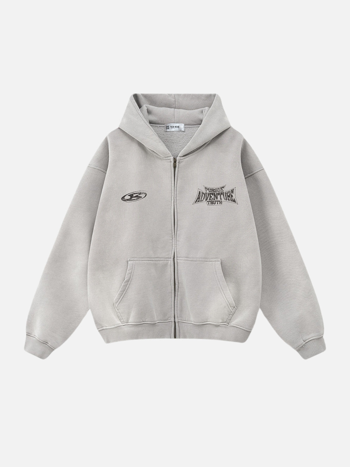 LUNARA® - Oversized Print Zip Up Hoodie UNISEX