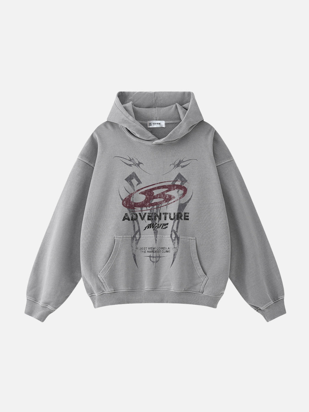 ADVENTURE - Oversized Print Hoodie