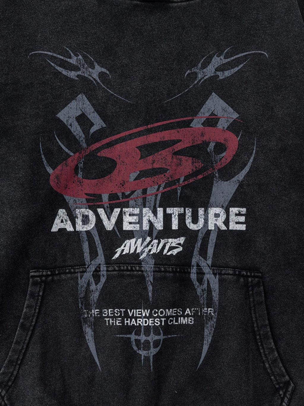 ADVENTURE - Oversized Print Hoodie
