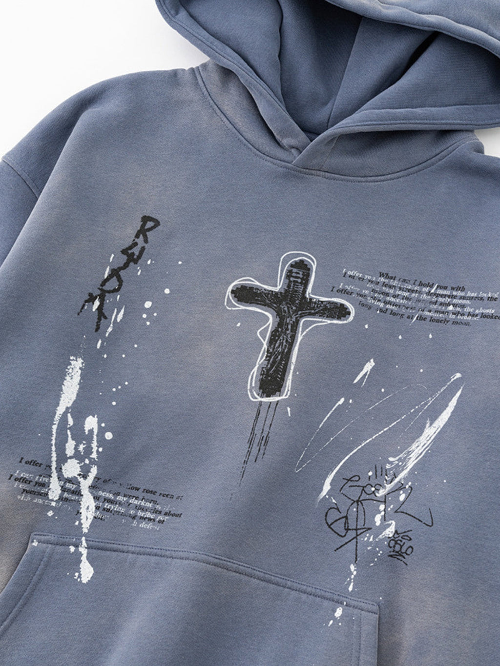 KRISS CROSS - Oversized Print Hoodie