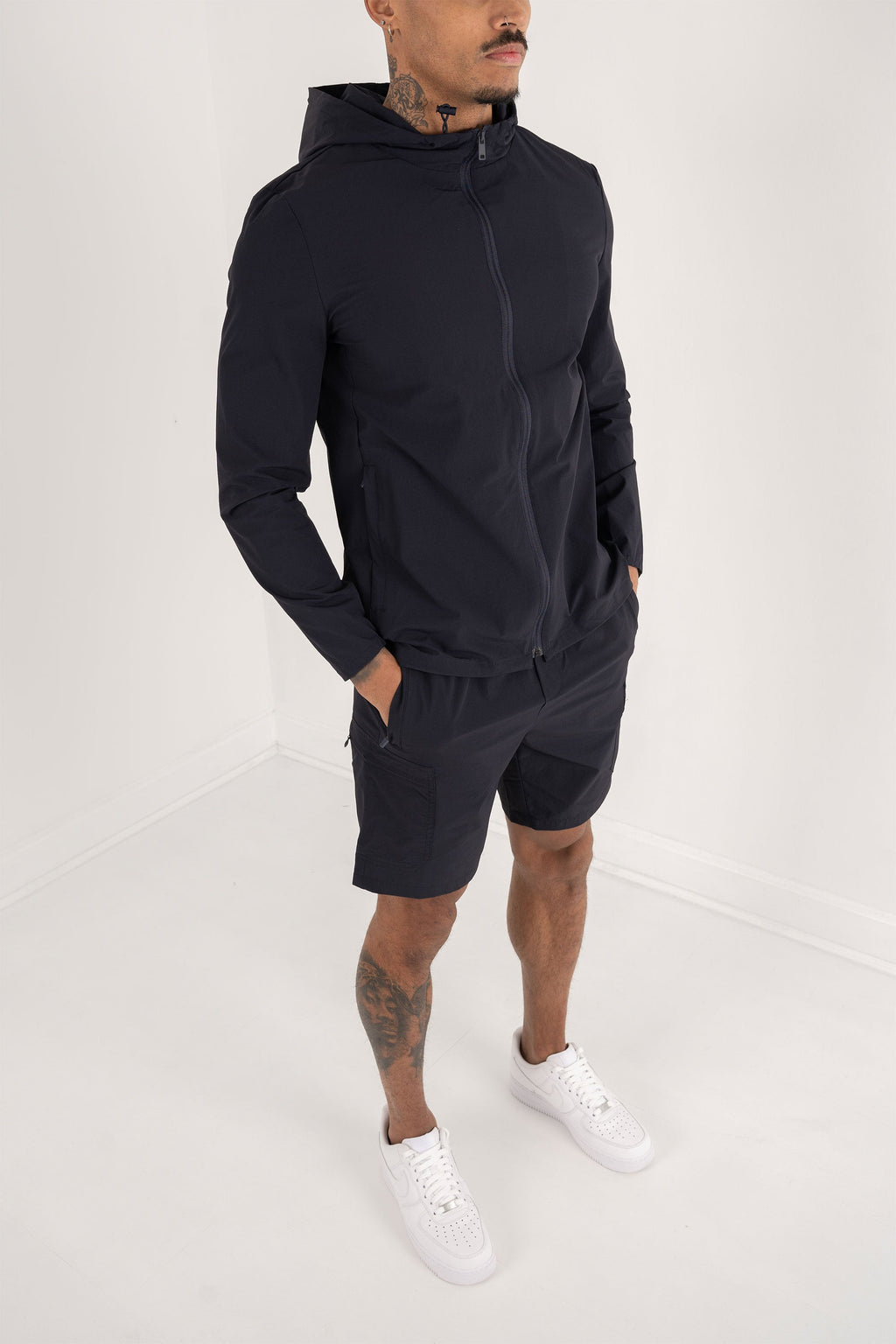 Premium Technical Windbreaker Jacket - Navy | Xtralitty