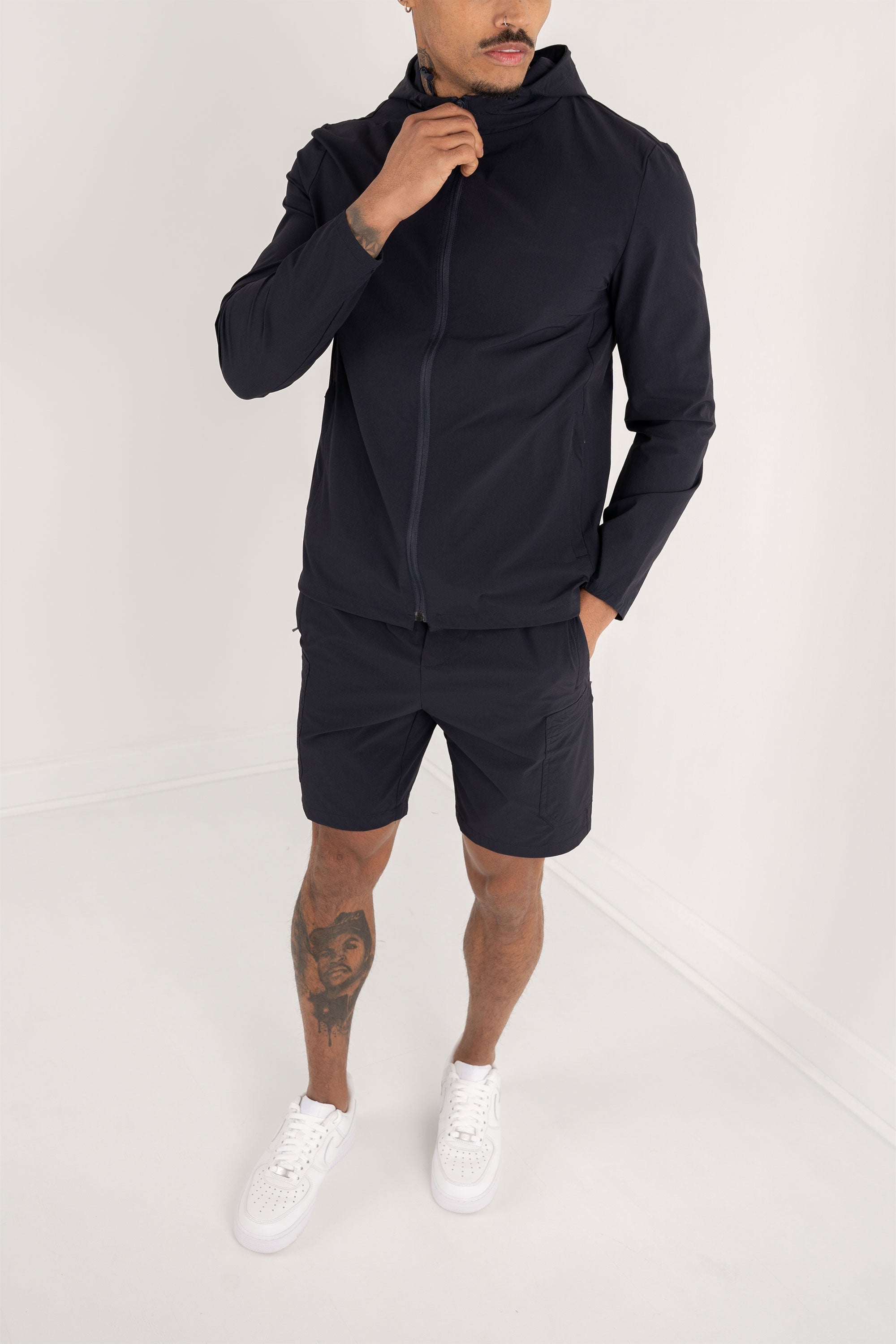 Premium Technical Windbreaker Jacket - Navy | Xtralitty