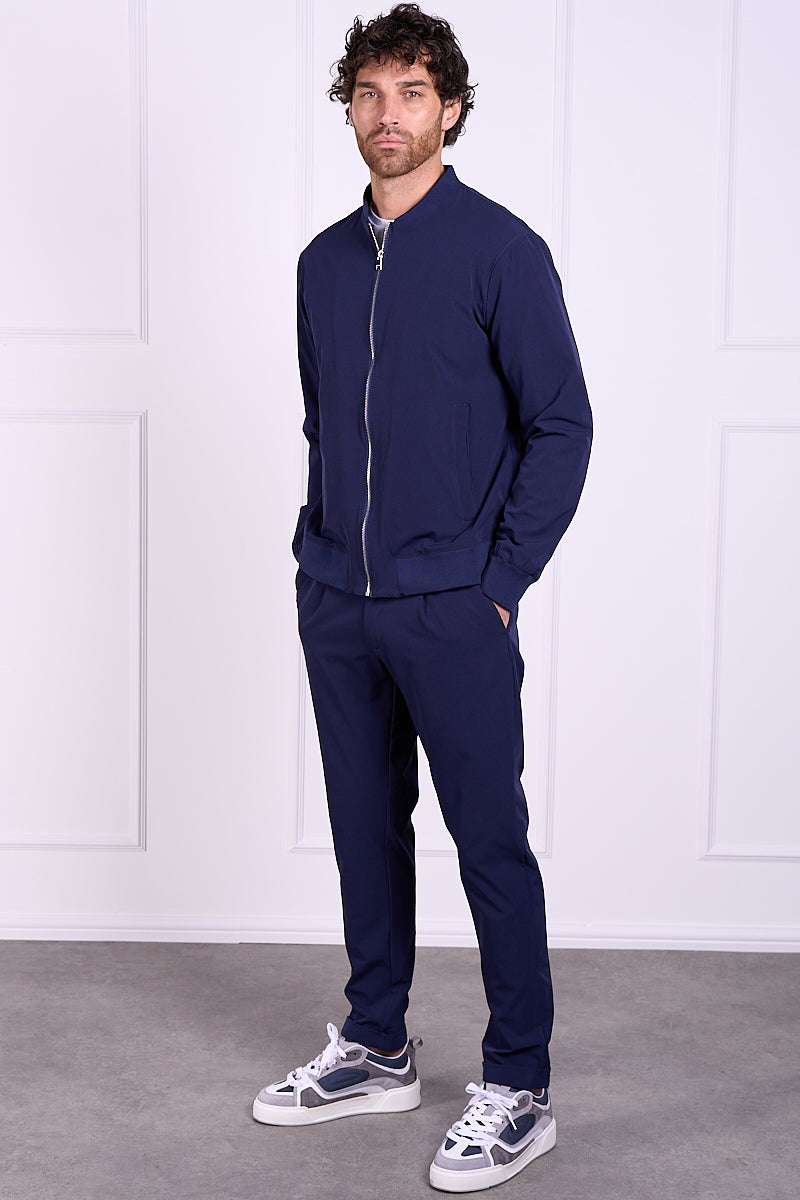 Premium Tapered Turn-up Pants - Navy | Xtralitty