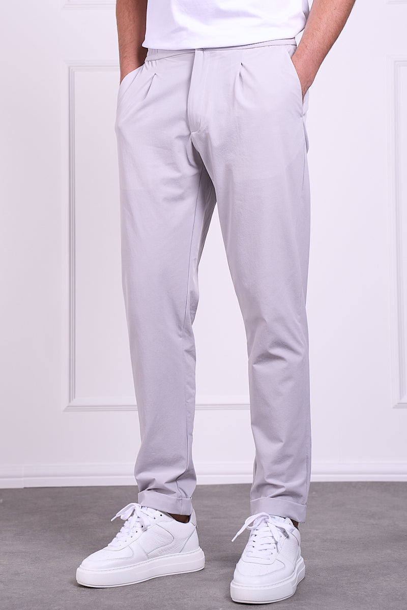 Premium Tapered Turn-up Pants - Grey | Xtralitty
