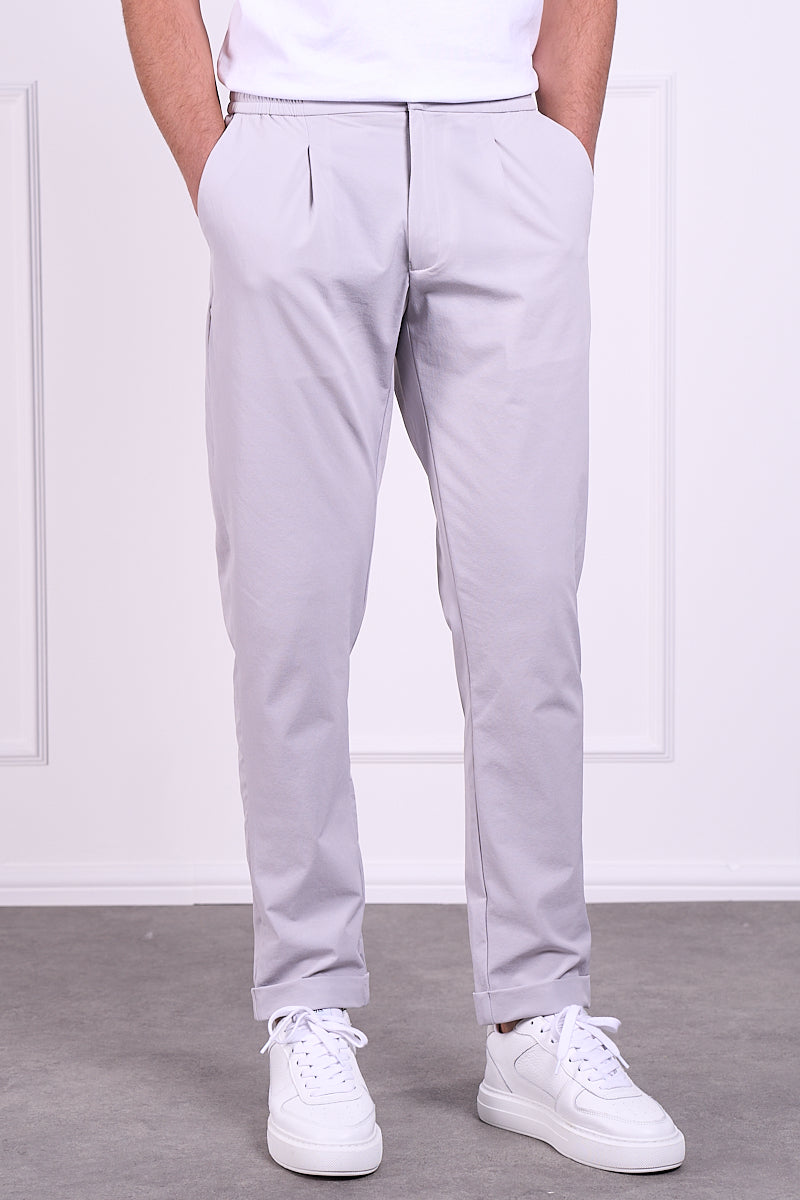 Premium Tapered Turn-up Pants - Grey | Xtralitty