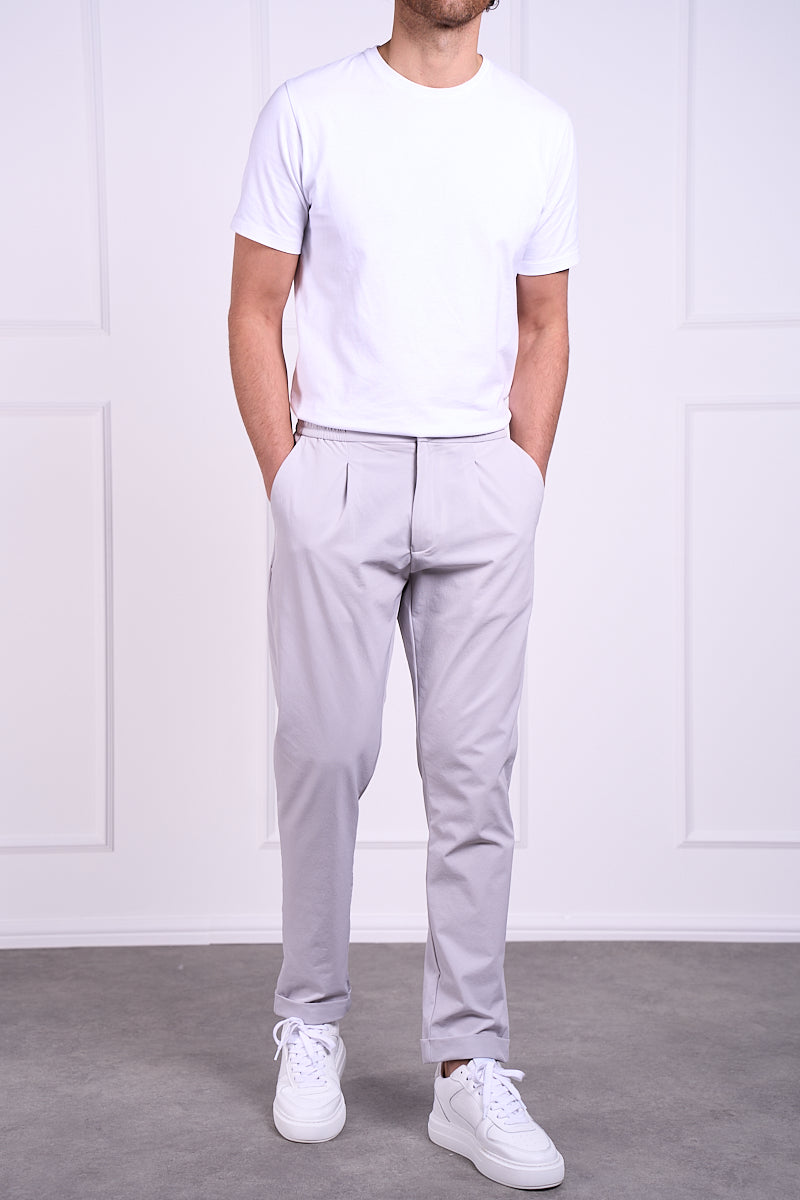 Premium Tapered Turn-up Pants - Grey | Xtralitty