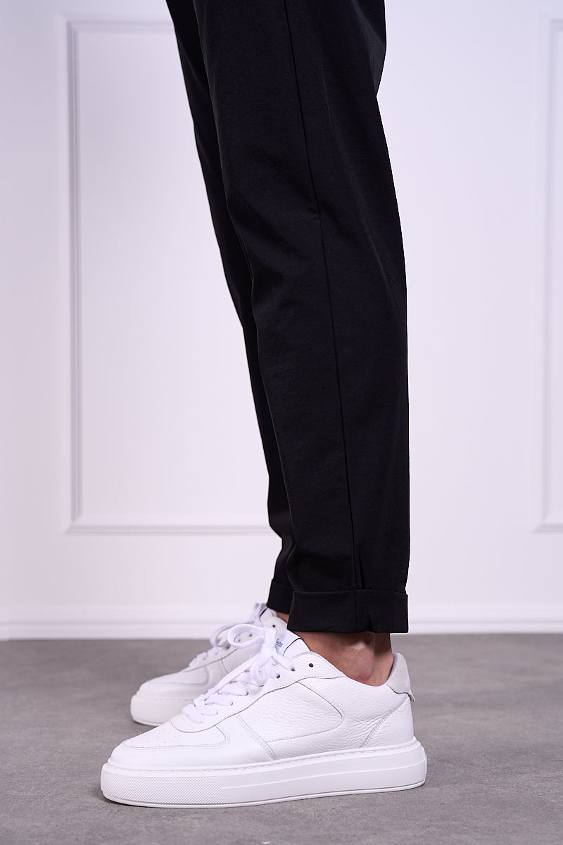 Premium Tapered Turn-up Pants - Black | Xtralitty