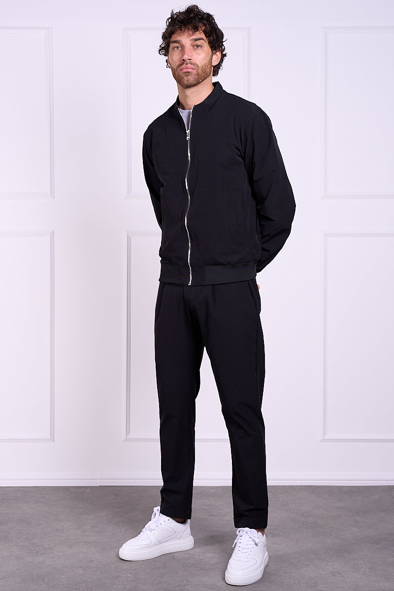 Premium Tapered Turn-up Pants - Black | Xtralitty