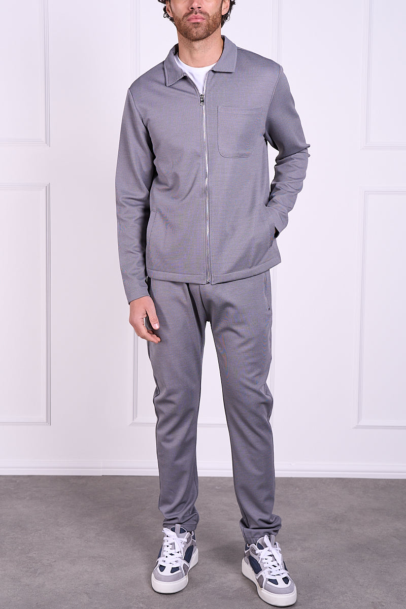 Pique Zip Up Jacket - Grey | Xtralitty