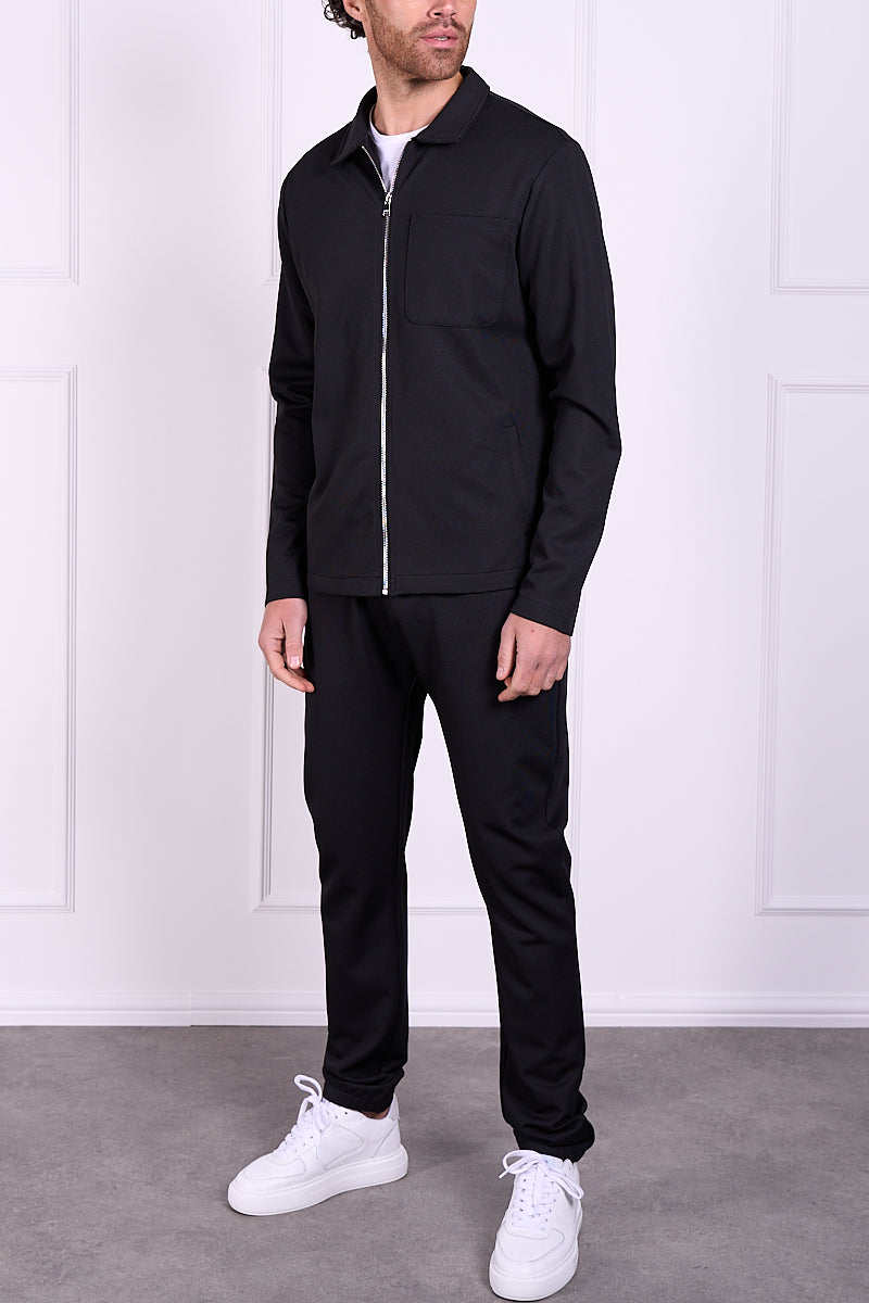 Pique Tailored Jogger - Black | Xtralitty