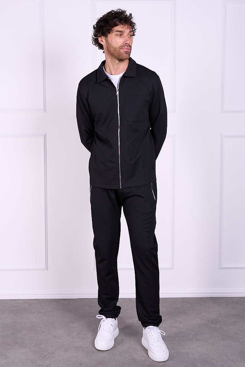 Pique Tailored Jogger - Black | Xtralitty