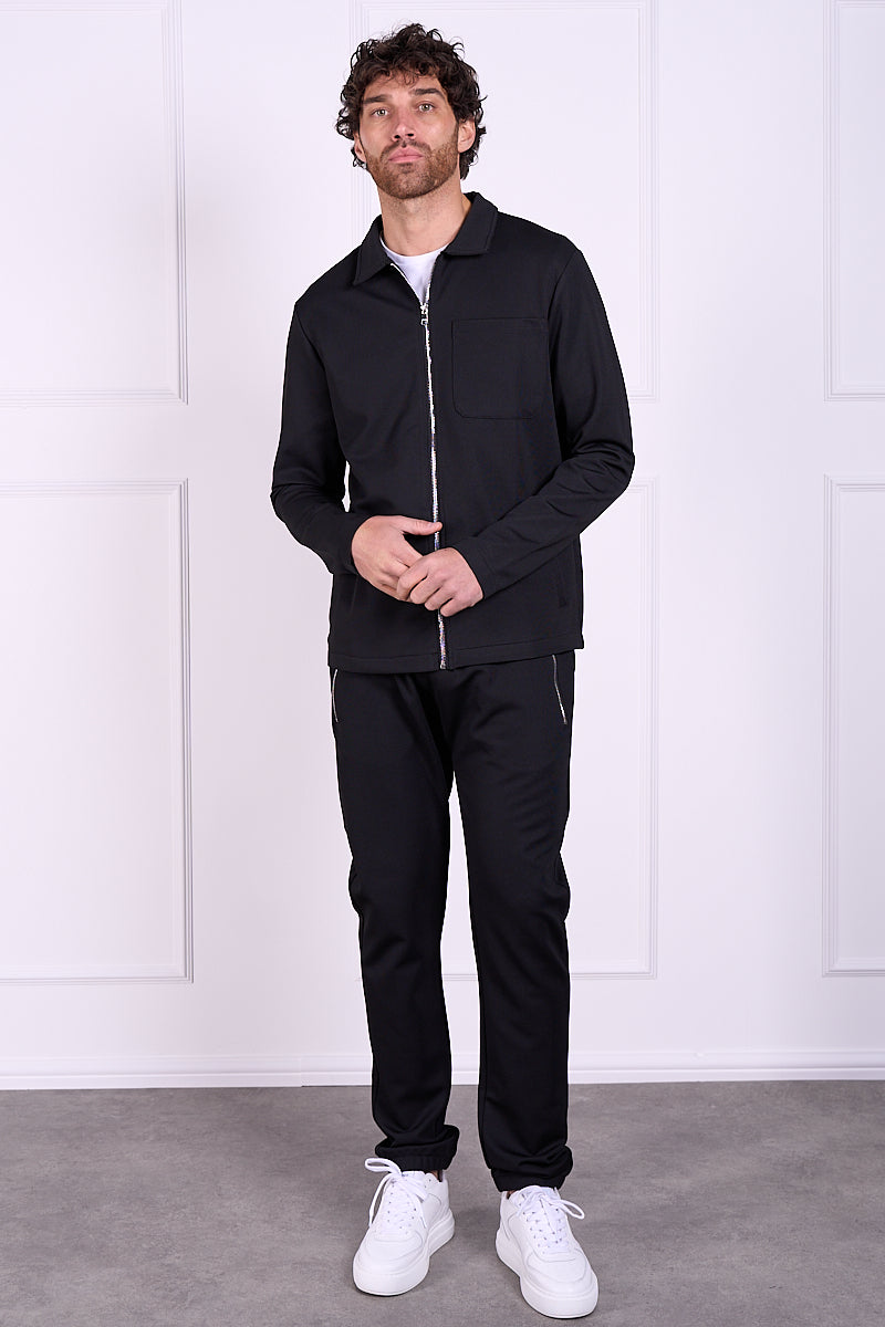 Pique Tailored Jogger - Black | Xtralitty