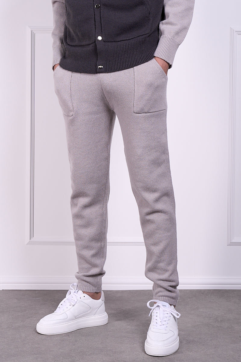 Panel Knitted Joggers - Grey | Xtralitty