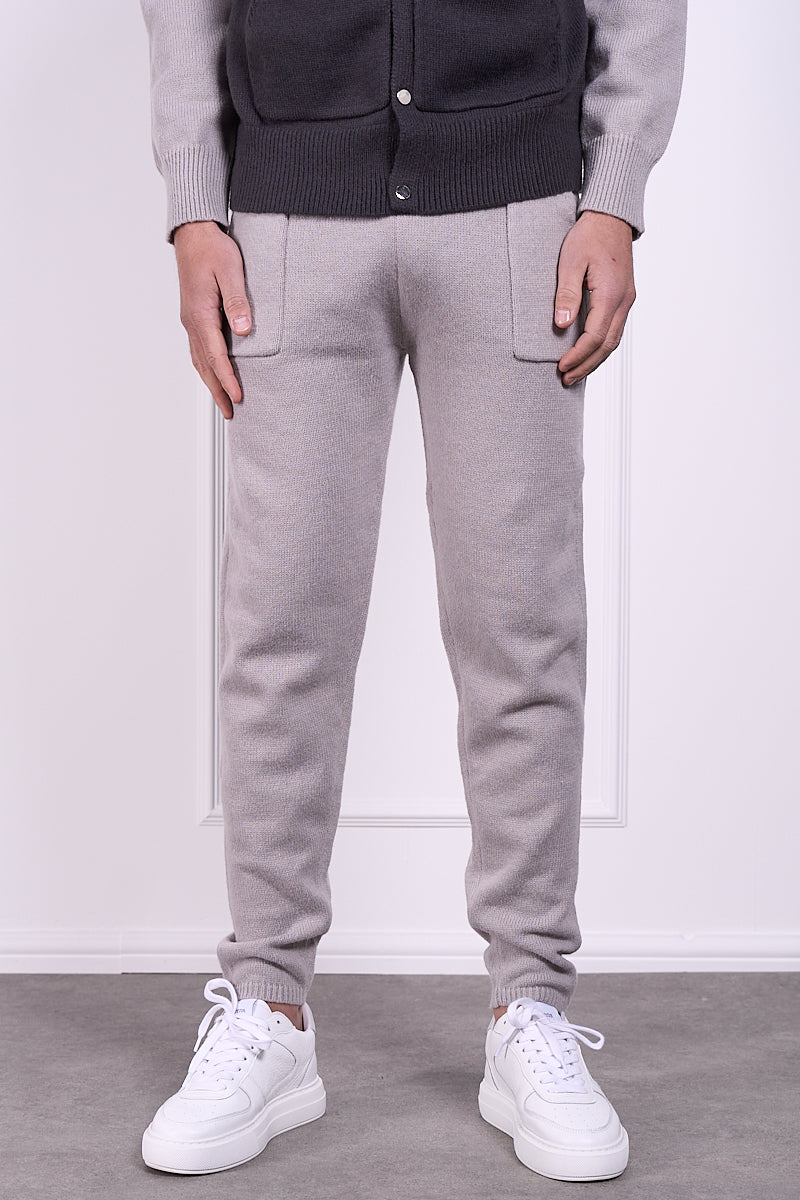 Panel Knitted Joggers - Grey | Xtralitty