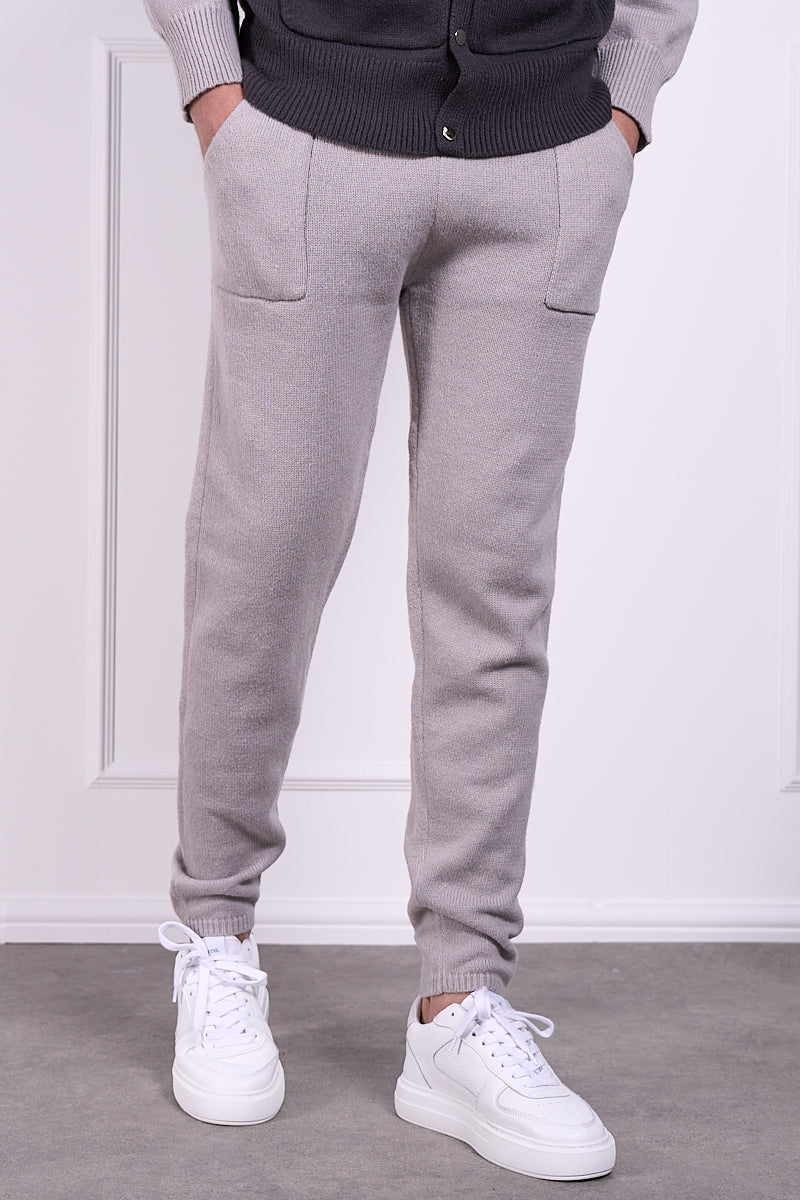 Panel Knitted Joggers - Grey | Xtralitty
