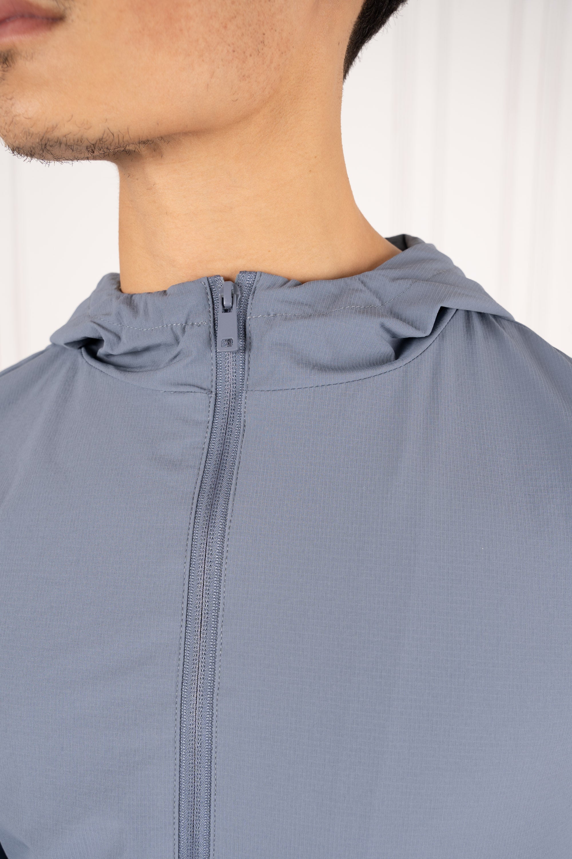 Premium Technical Windbreaker Jacket - Steel Blu | Xtralitty