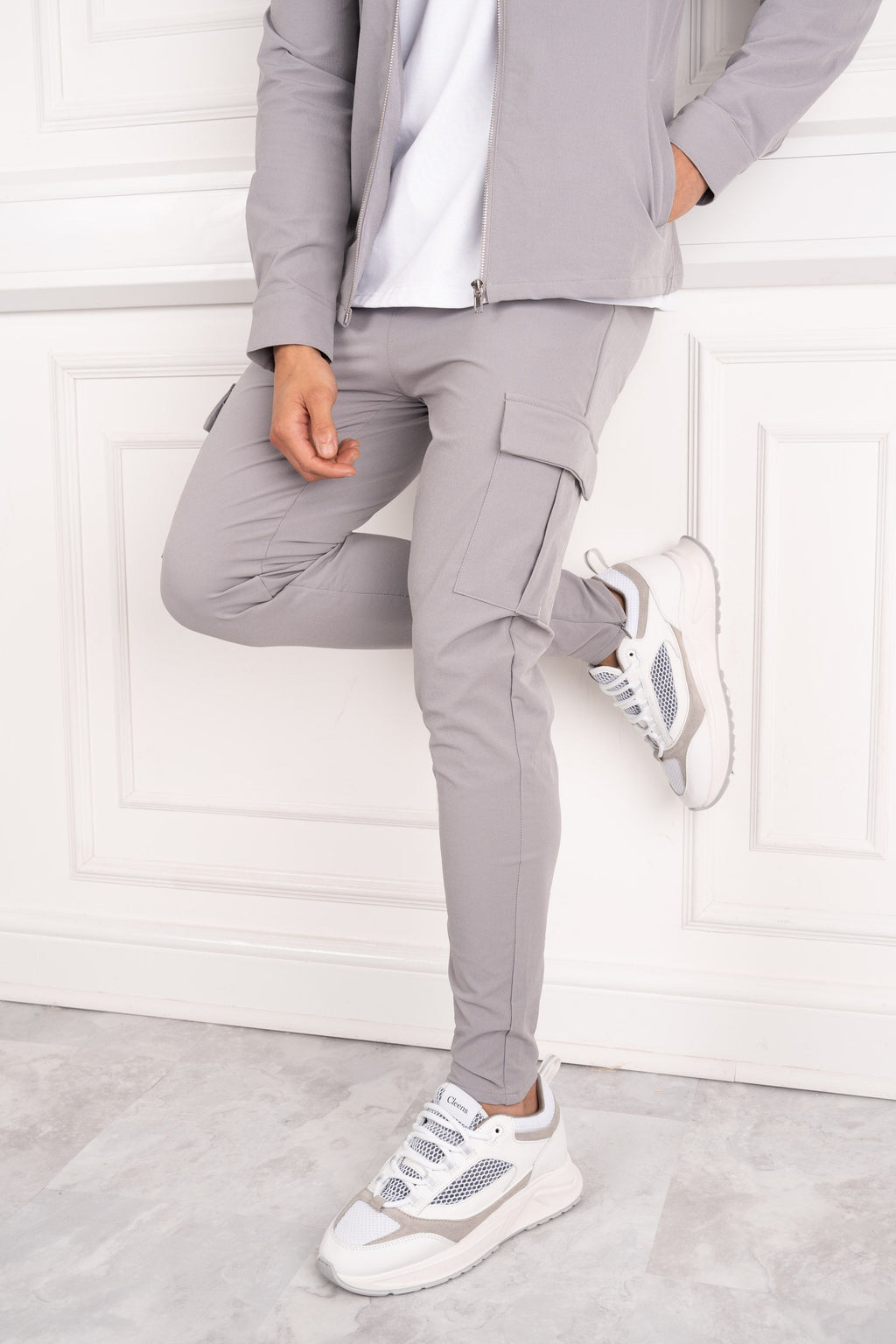 Premium Cargo Utility Jacket - Light Grey | Xtralitty