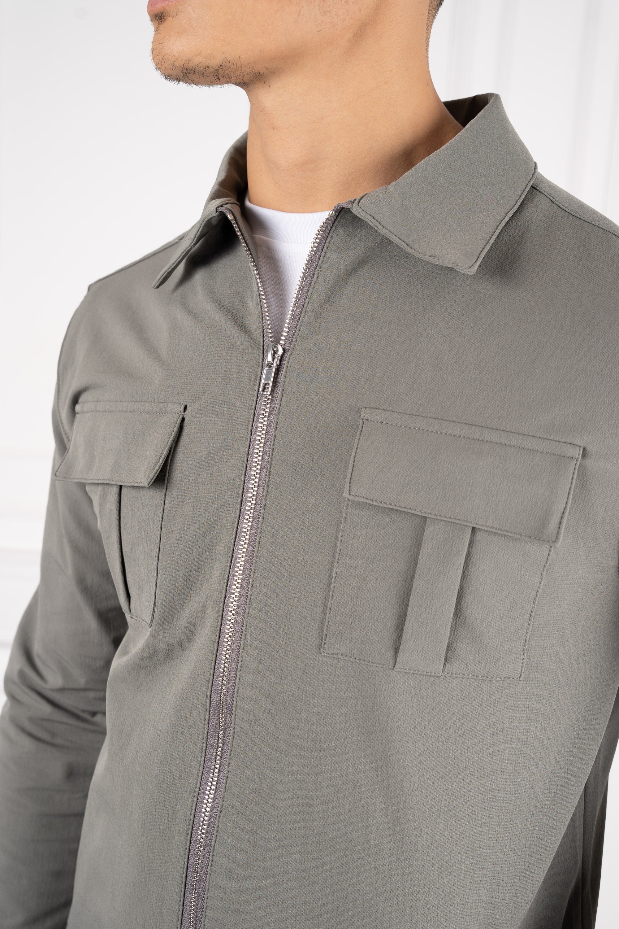 Premium Cargo Utility Jacket - Taupe | Xtralitty