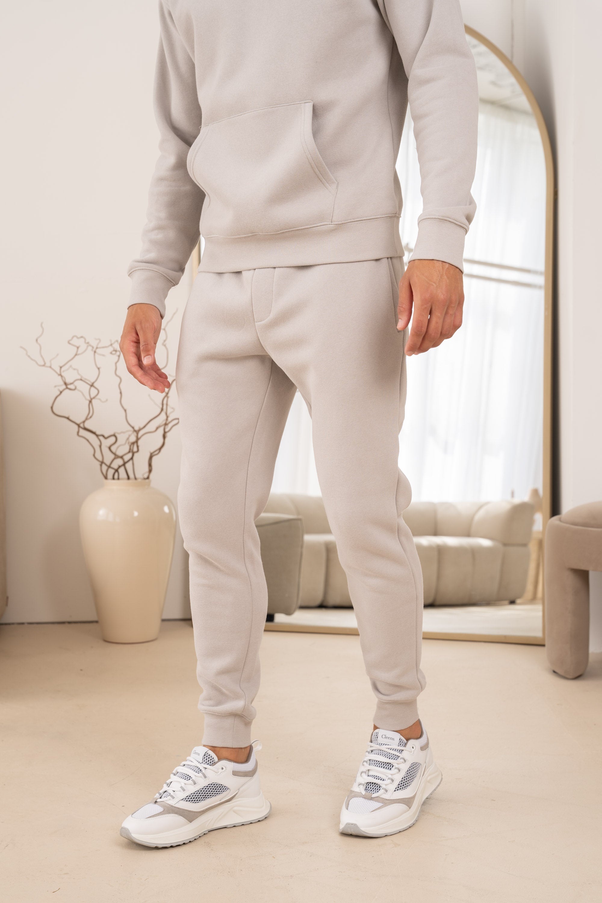 Premium Essential Tracksuit Hoodie - Light Grey | Xtralitty