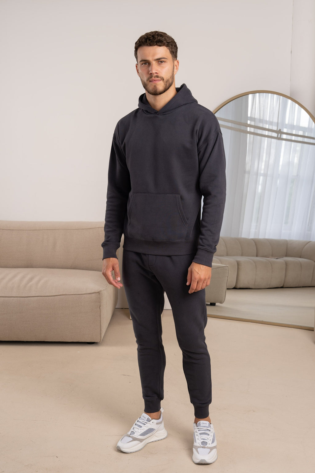 Premium Essential Tracksuit Hoodie - Charcoal | Xtralitty