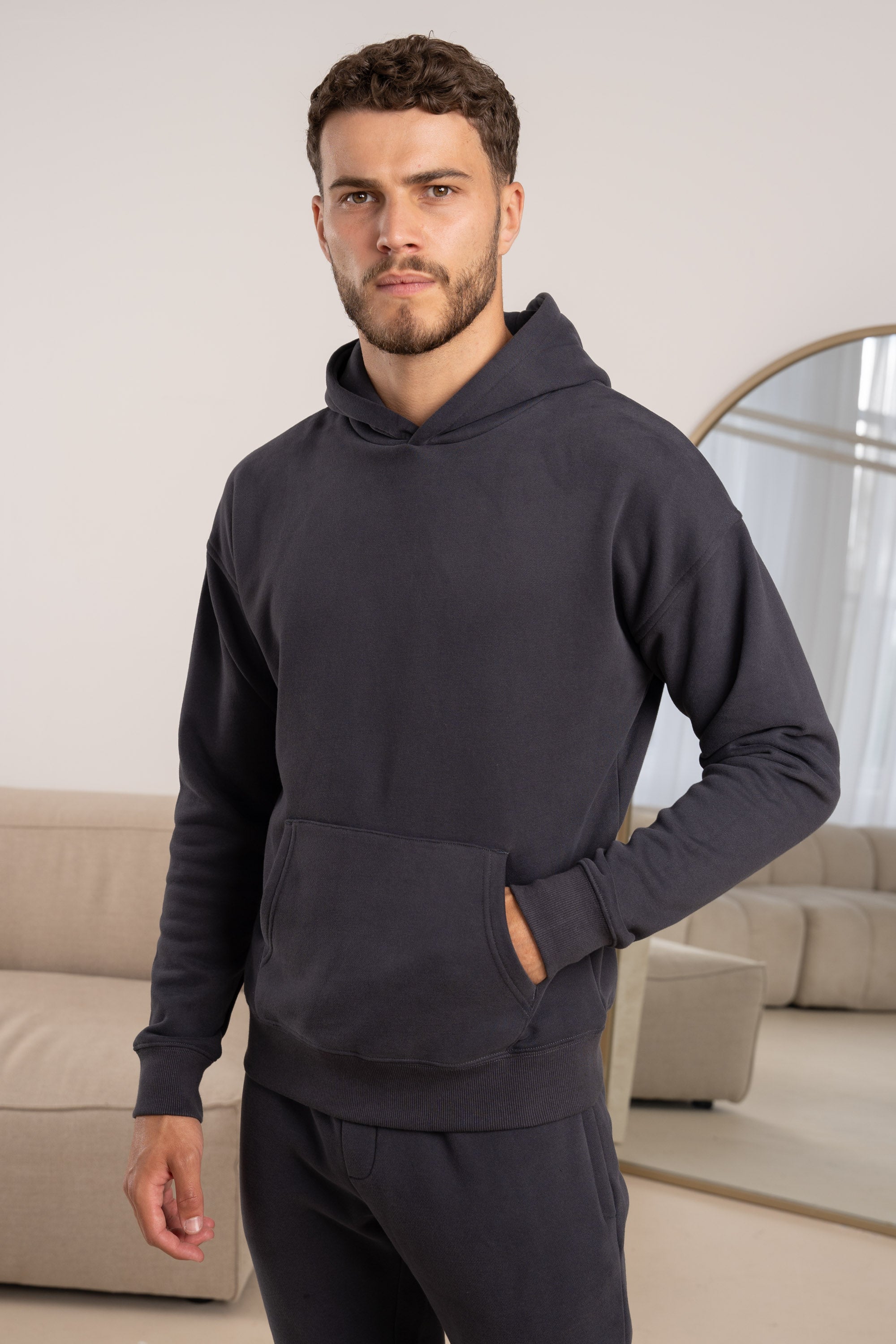 Premium Essential Tracksuit Hoodie - Charcoal | Xtralitty