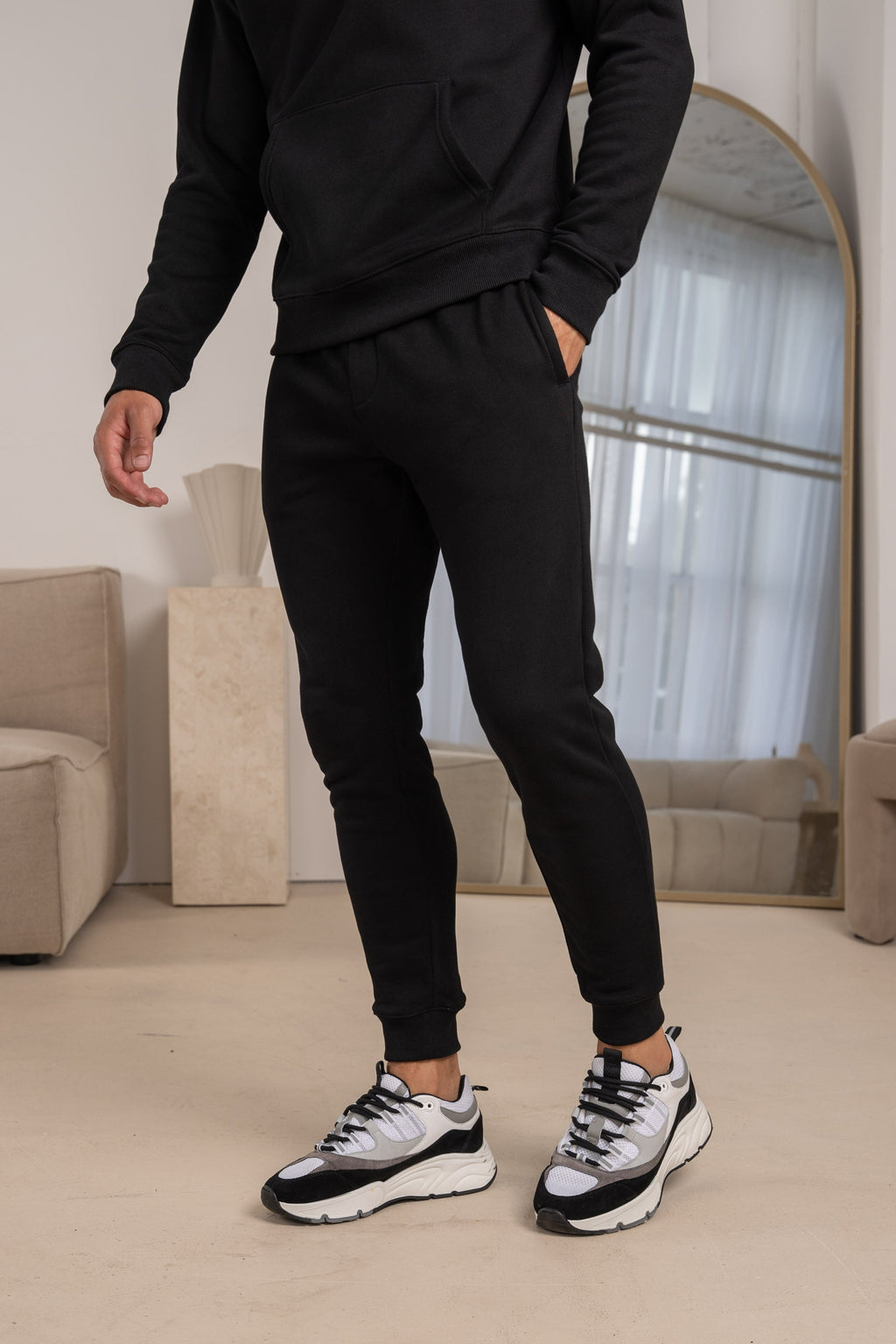 Premium Essential Tracksuit Jogger - Black | Xtralitty