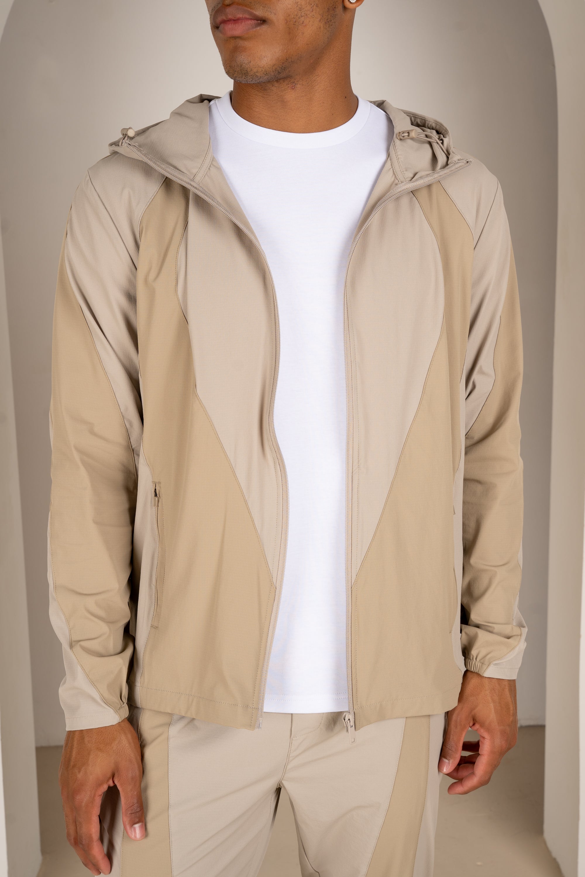 Premium Technical V2 Panelled Jacket - Stone | Xtralitty