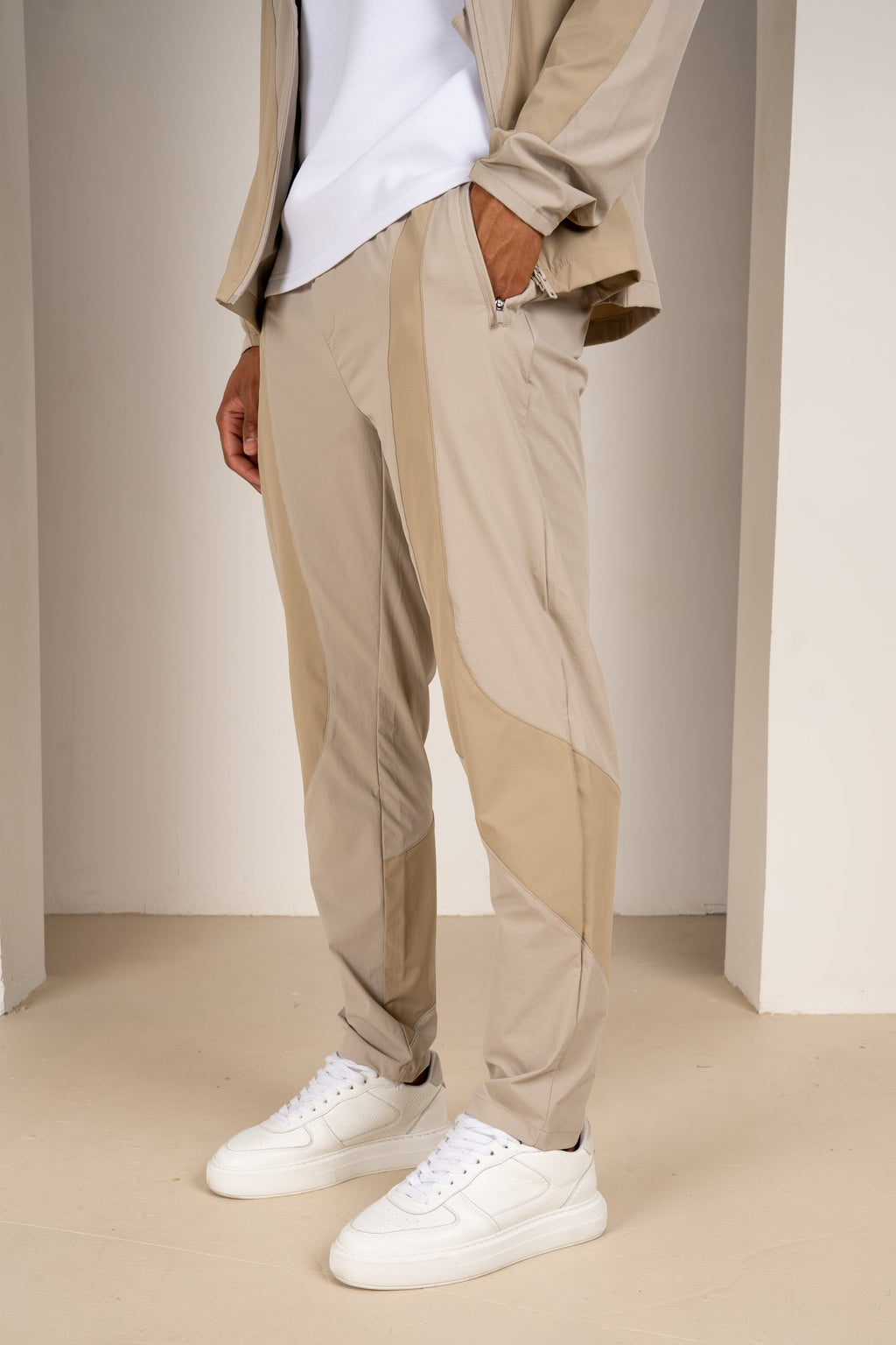 Premium Technical V2 Panelled Jacket - Stone | Xtralitty