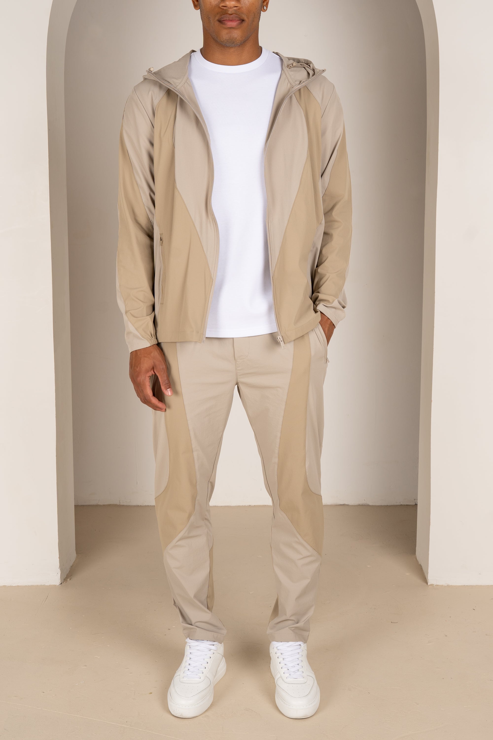 Premium Technical V2 Panelled Pants - Stone | Xtralitty