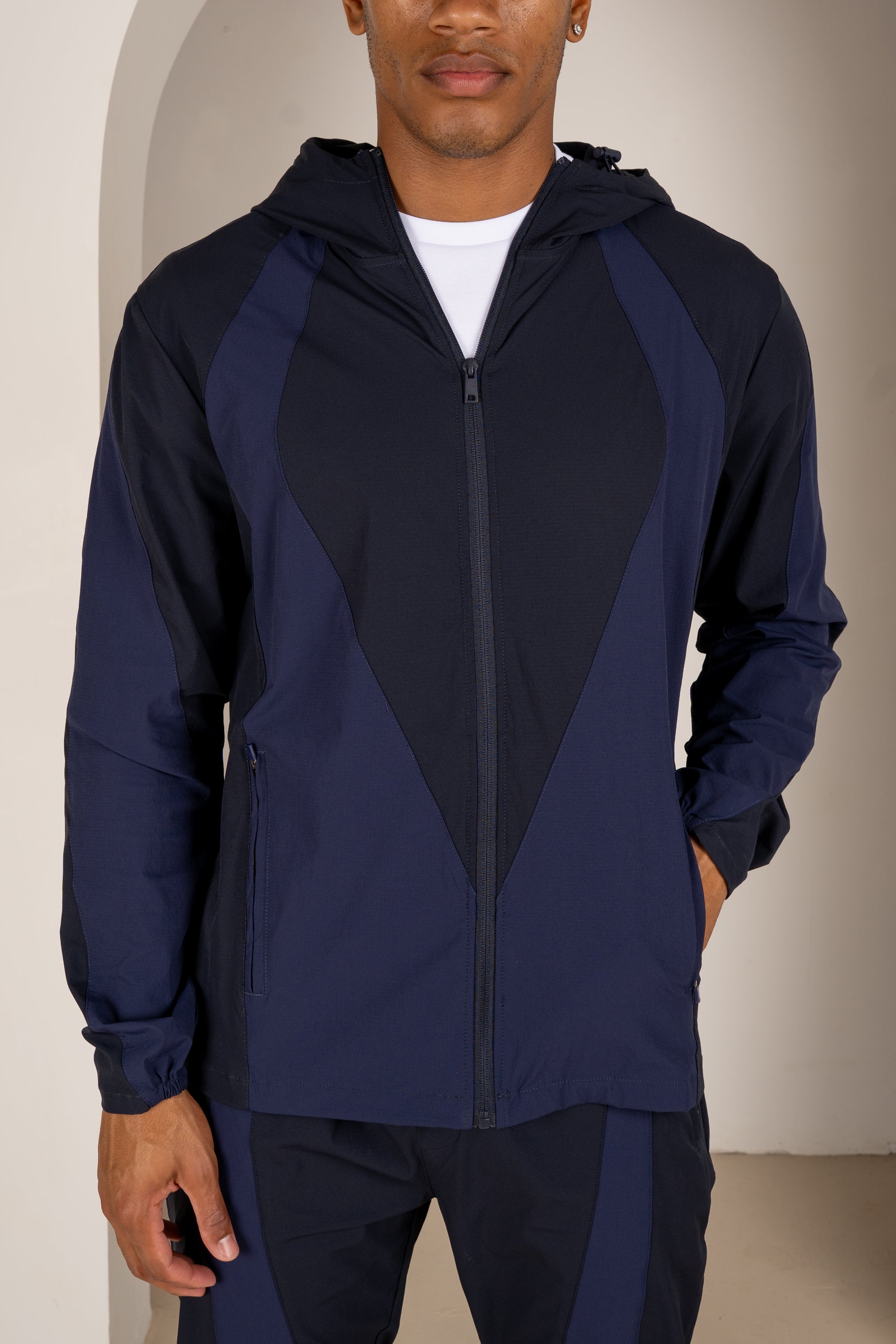 Premium Technical V2 Panelled Jacket - Navy | Xtralitty