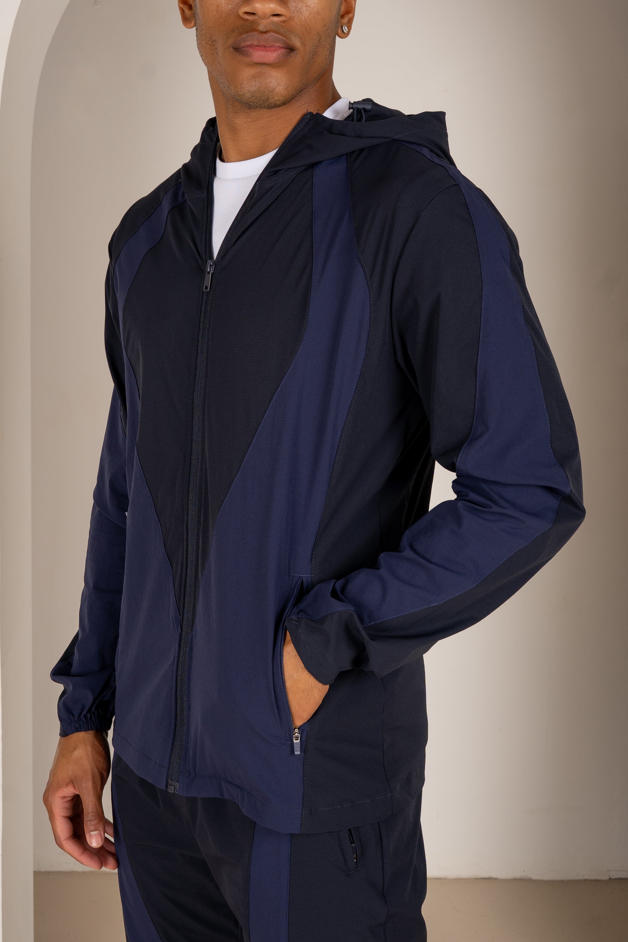 Premium Technical V2 Panelled Jacket - Navy | Xtralitty