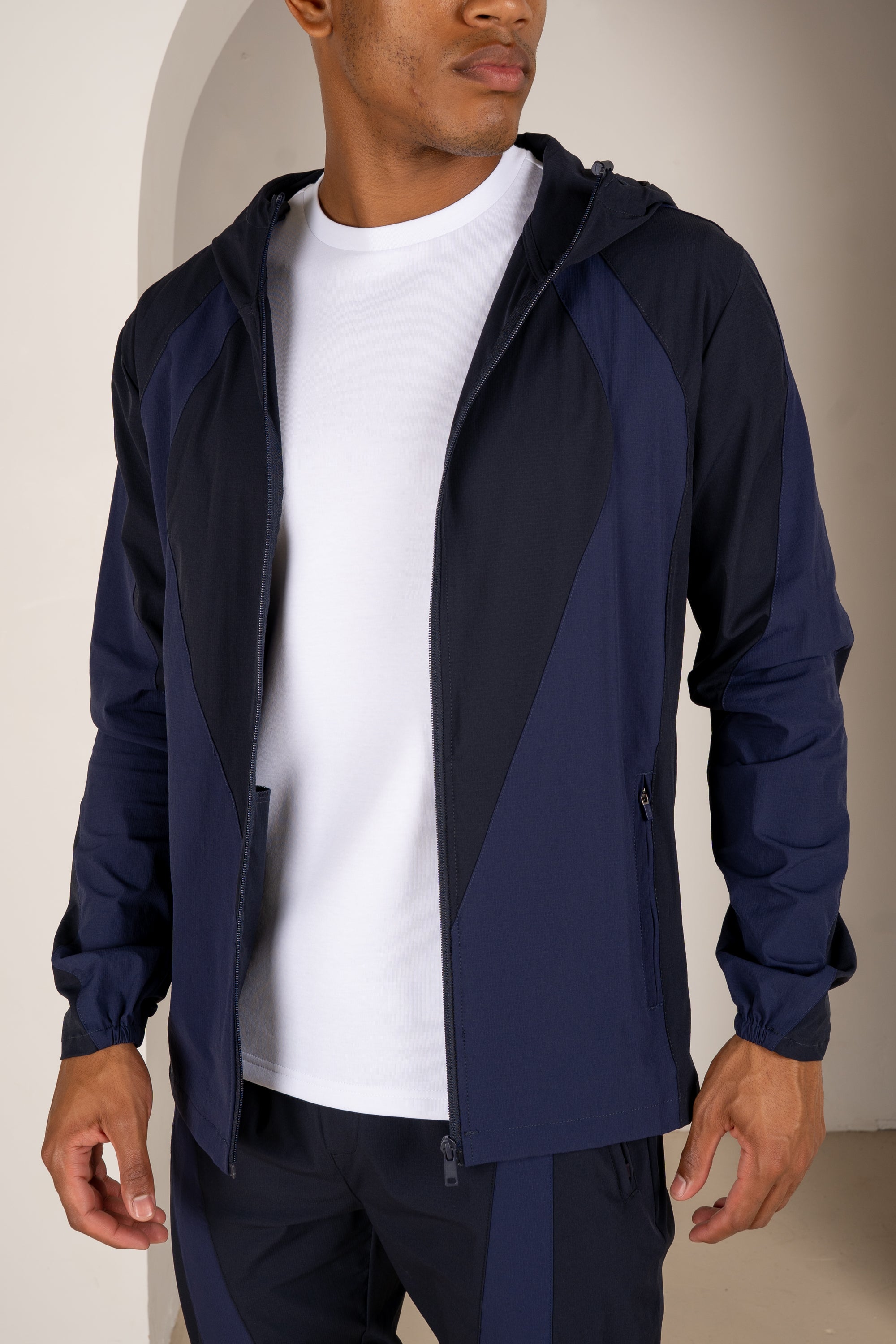 Premium Technical V2 Panelled Jacket - Navy | Xtralitty