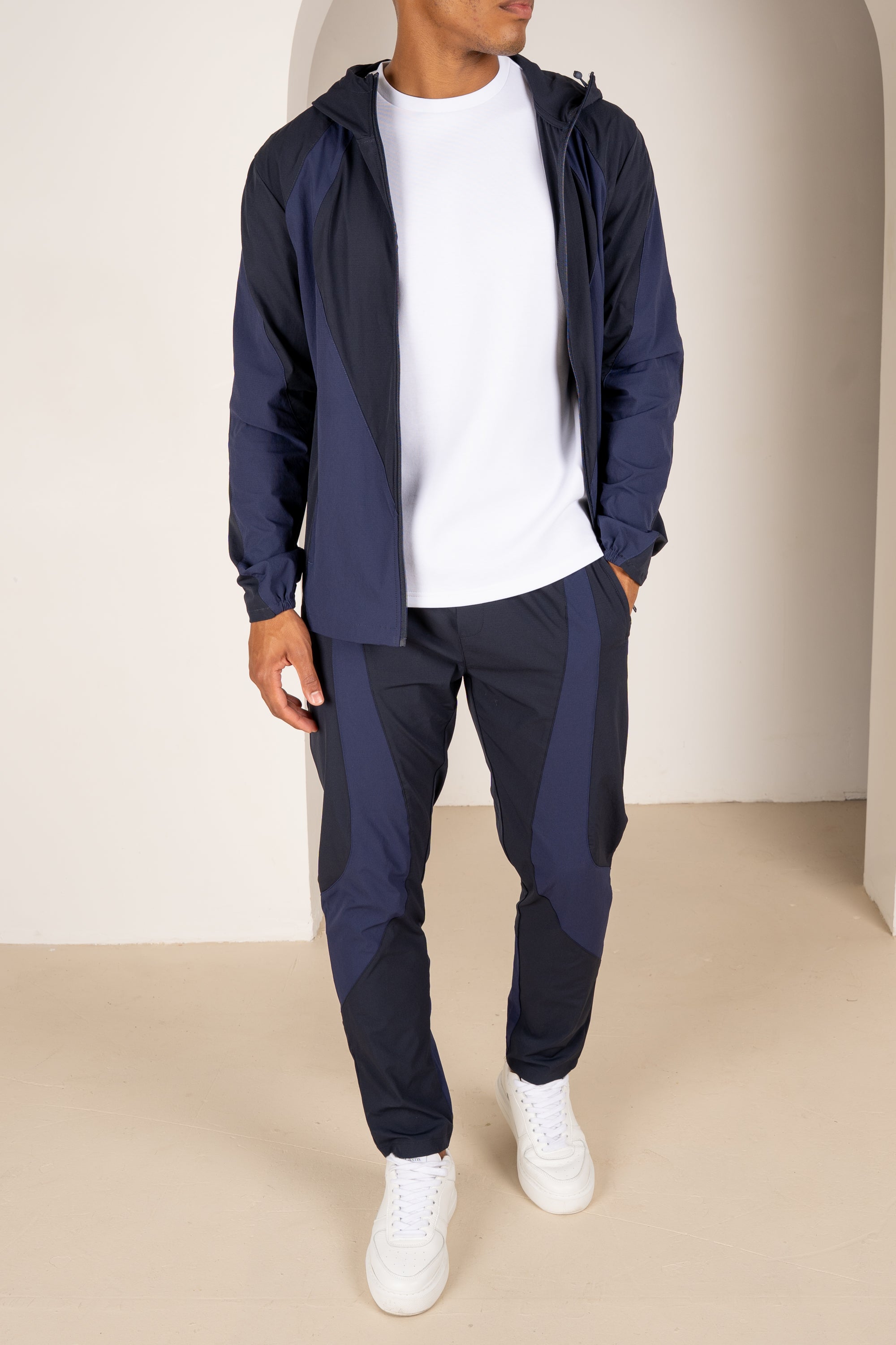 Premium Technical V2 Panelled Jacket - Navy | Xtralitty