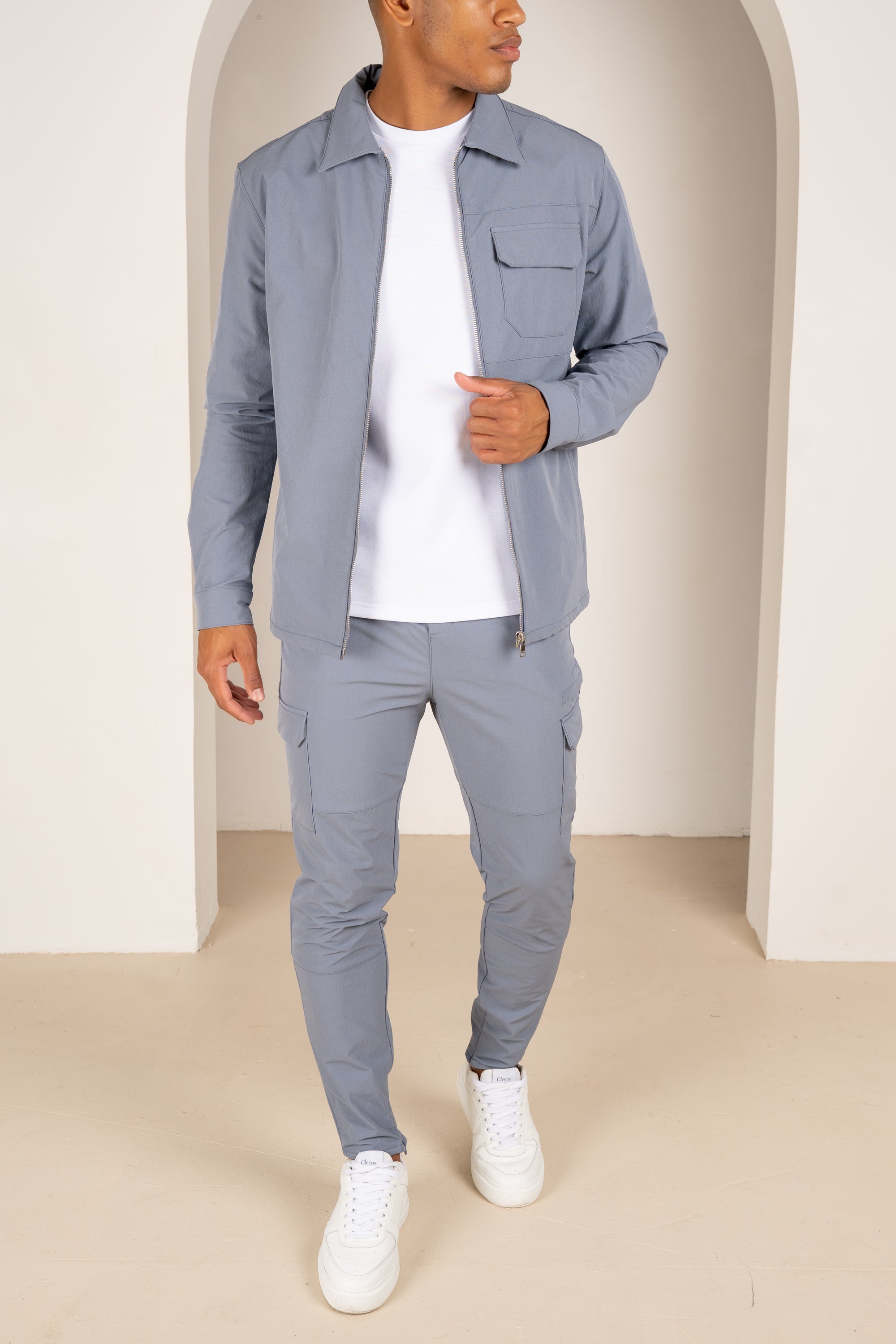 Premium Detail Cargo Pants V2 - Steel Blue | Xtralitty