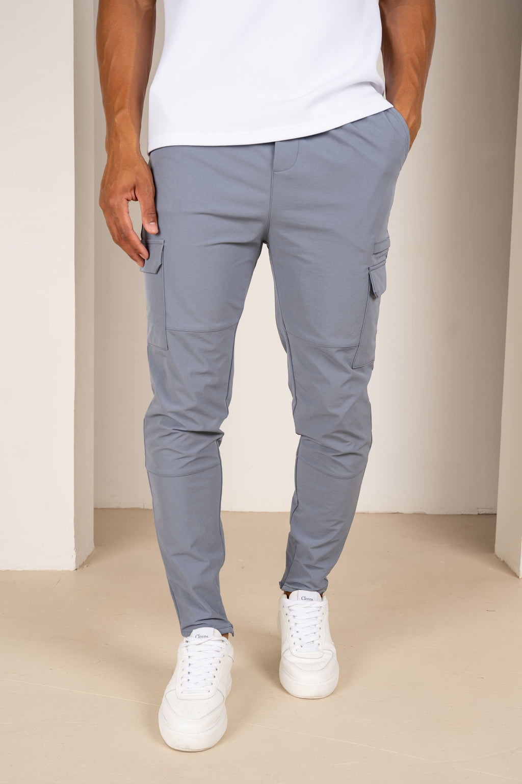 Premium Detail Cargo Pants V2 - Steel Blue | Xtralitty