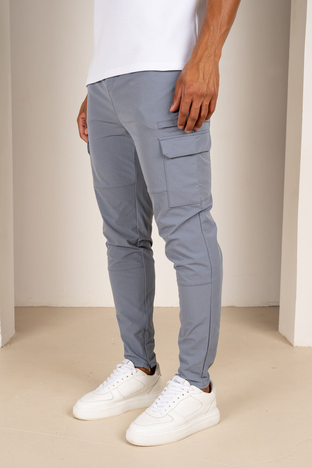 Premium Detail Cargo Pants V2 - Steel Blue | Xtralitty