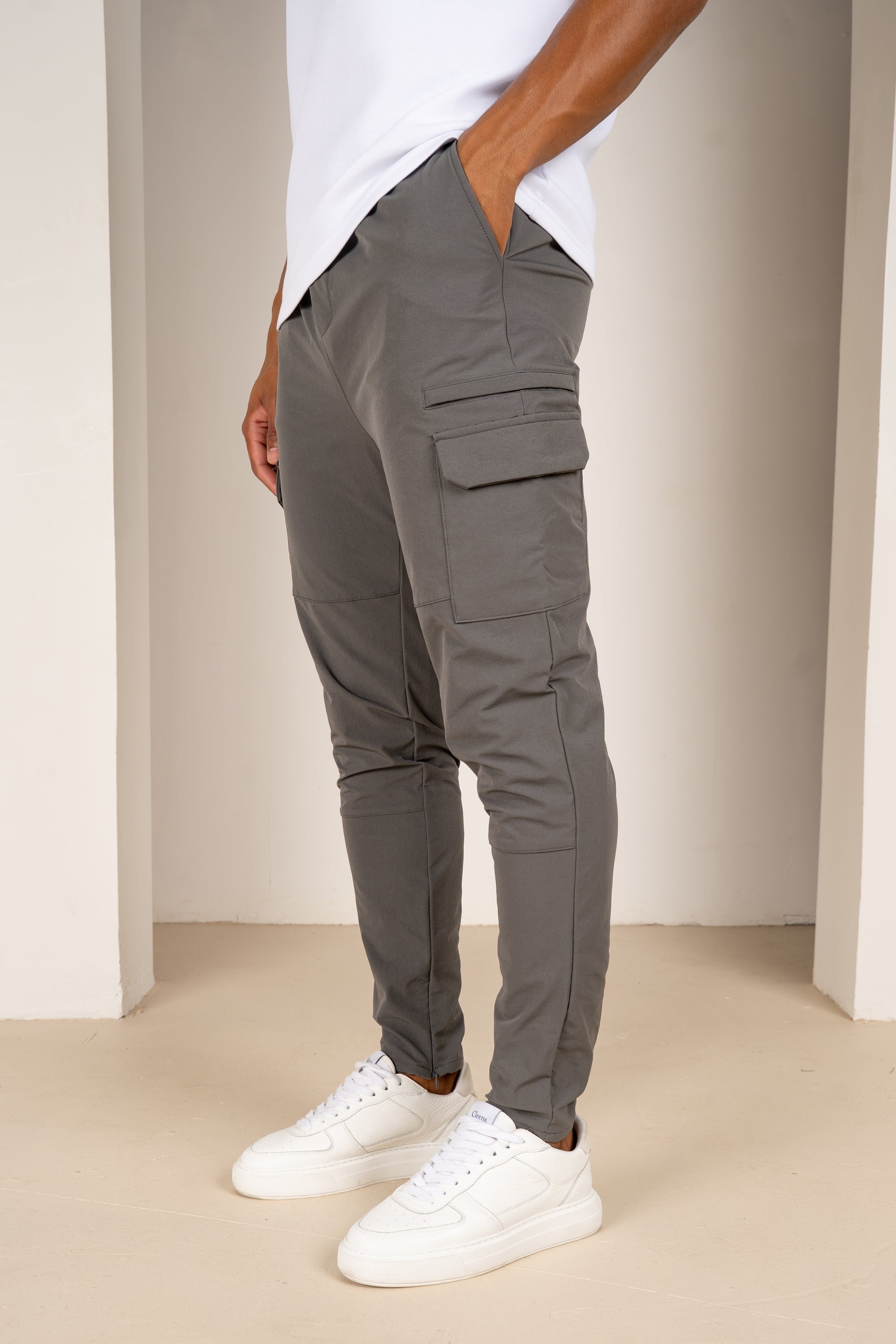 Premium Detail Cargo Pants V2 - Charcoal | Xtralitty