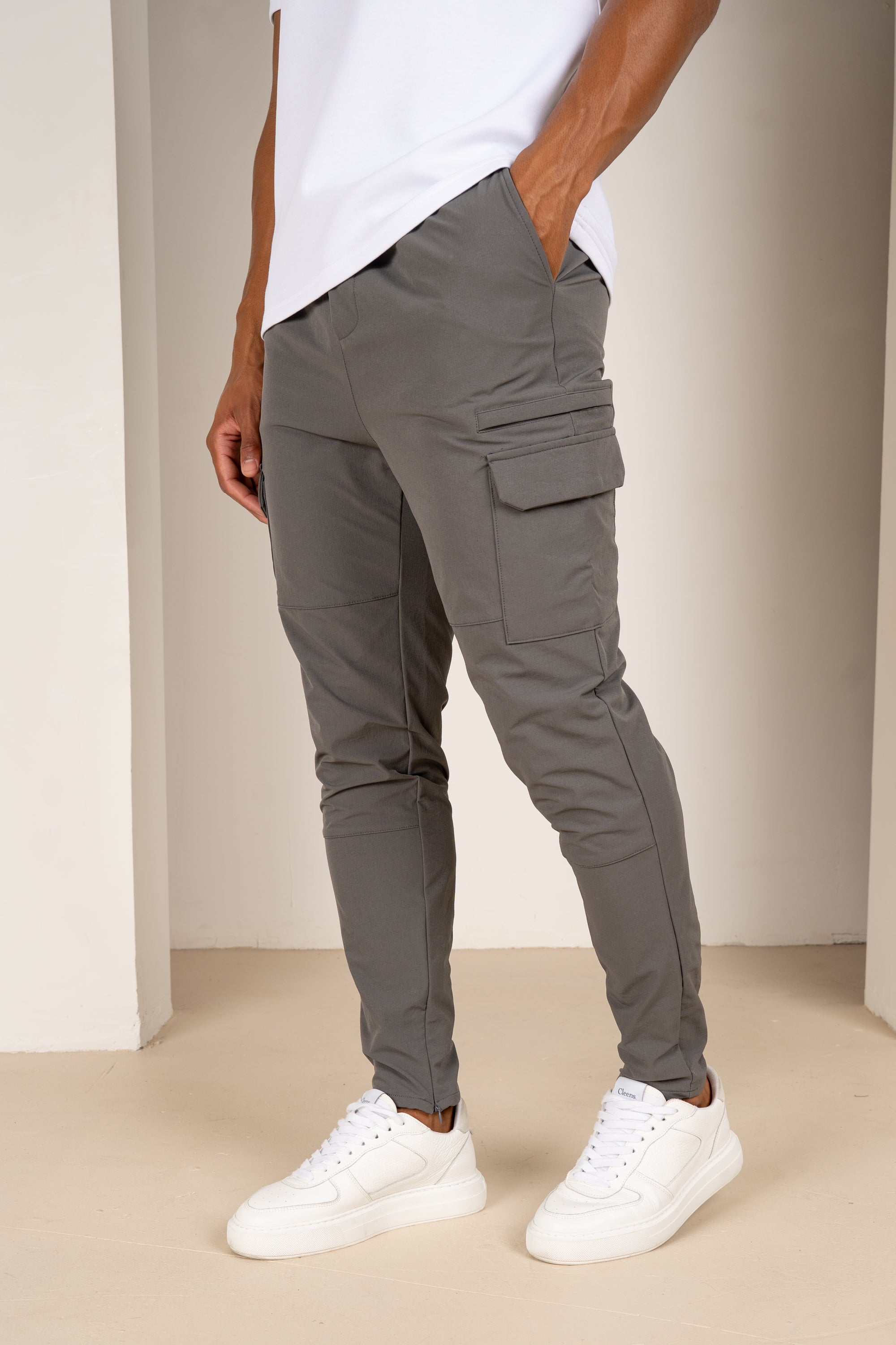Premium Detail Cargo Pants V2 - Charcoal | Xtralitty