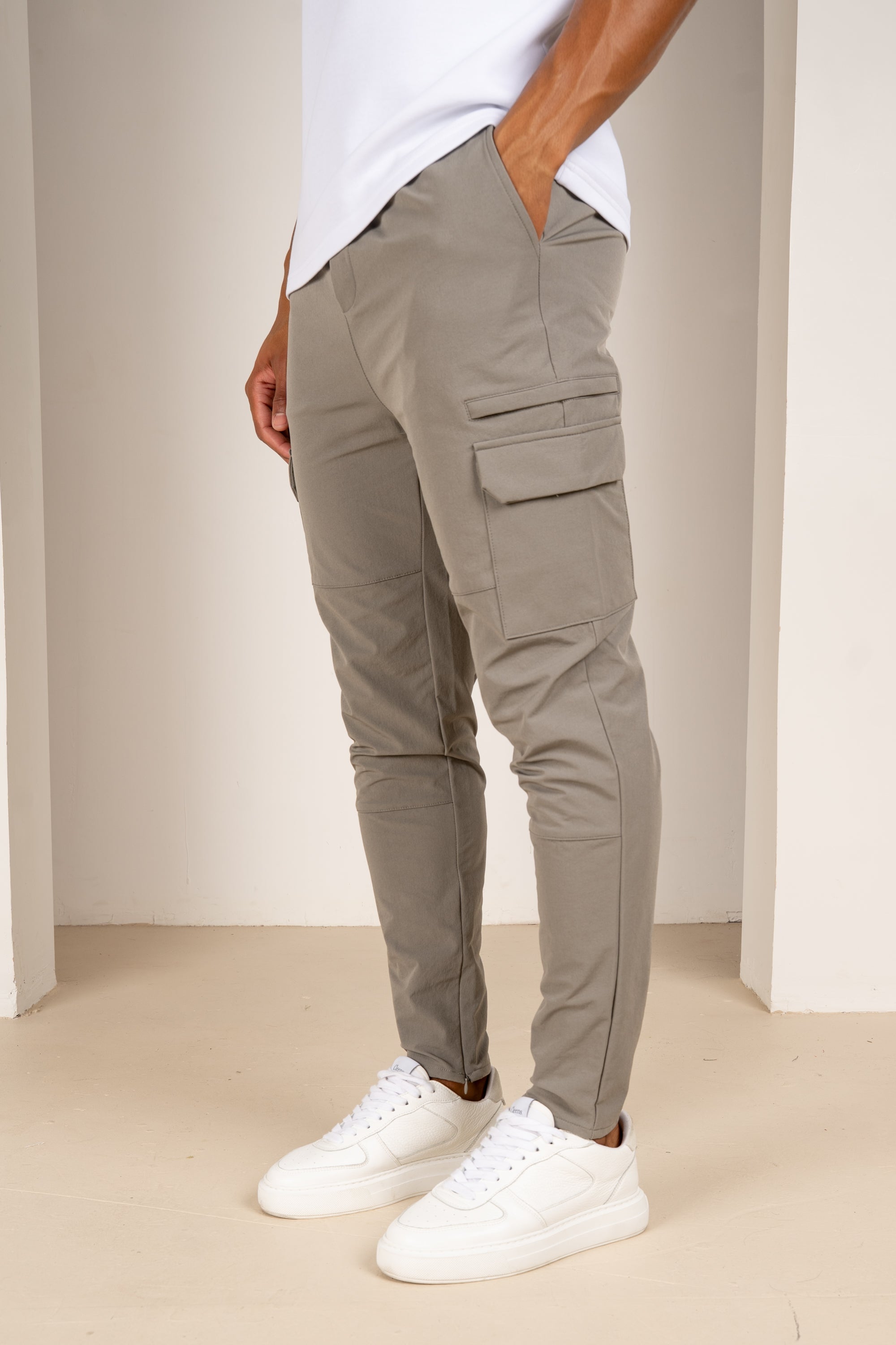 Premium Detail Cargo Pants V2 - Taupe | Xtralitty