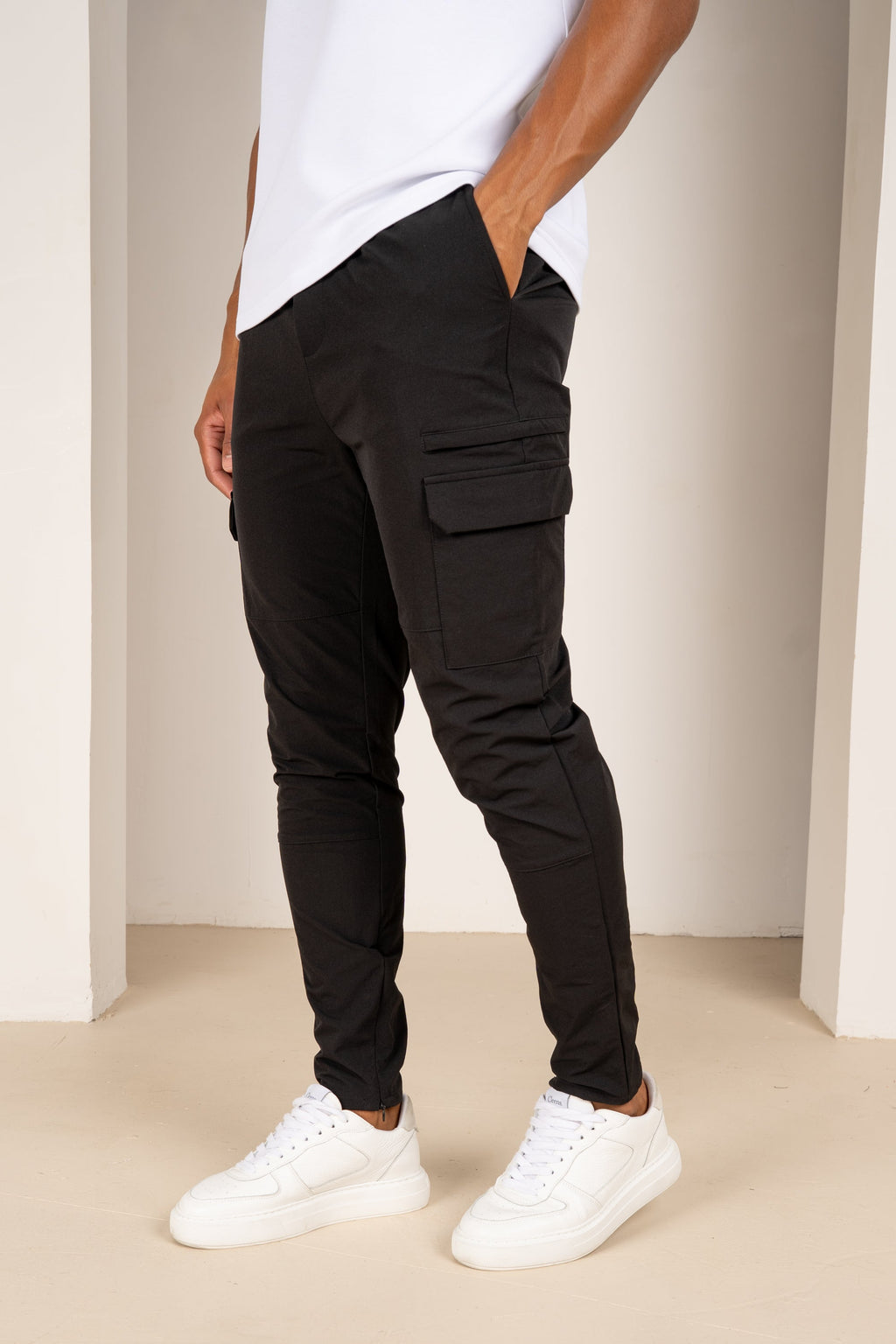 Premium Detail Cargo Pants V2 - Black | Xtralitty