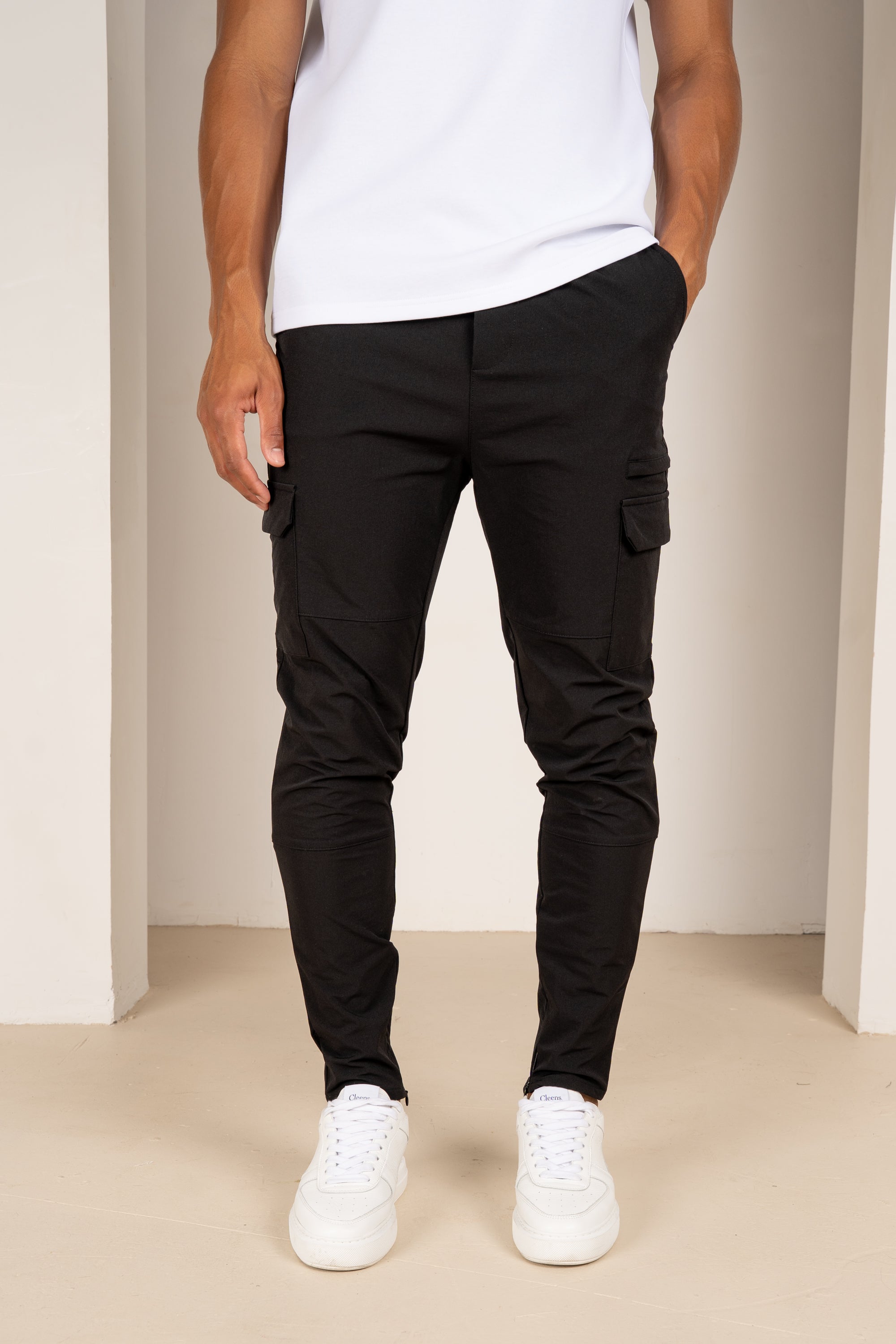 Premium Detail Cargo Pants V2 - Black | Xtralitty