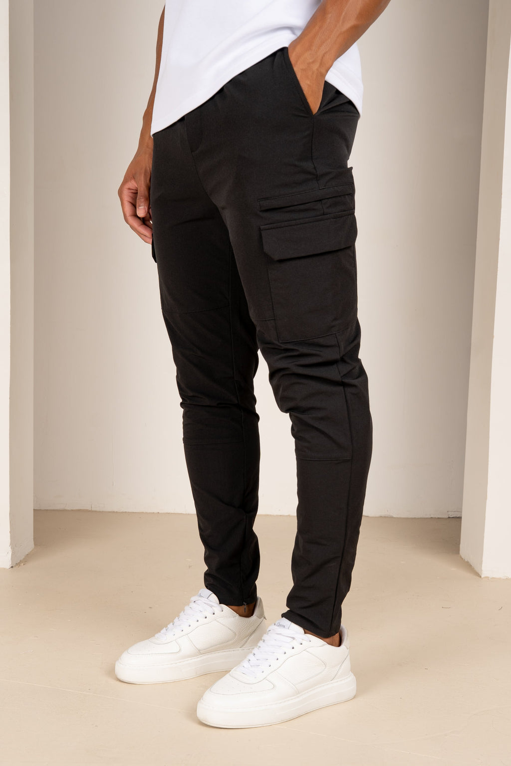 Premium Detail Cargo Pants V2 - Black | Xtralitty