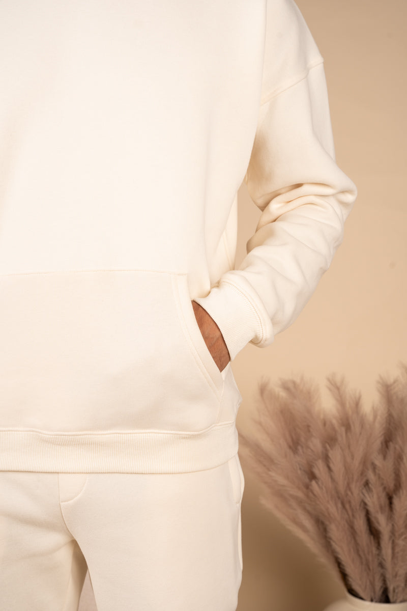Premium Essential Tracksuit Hoodie - Latte | Xtralitty