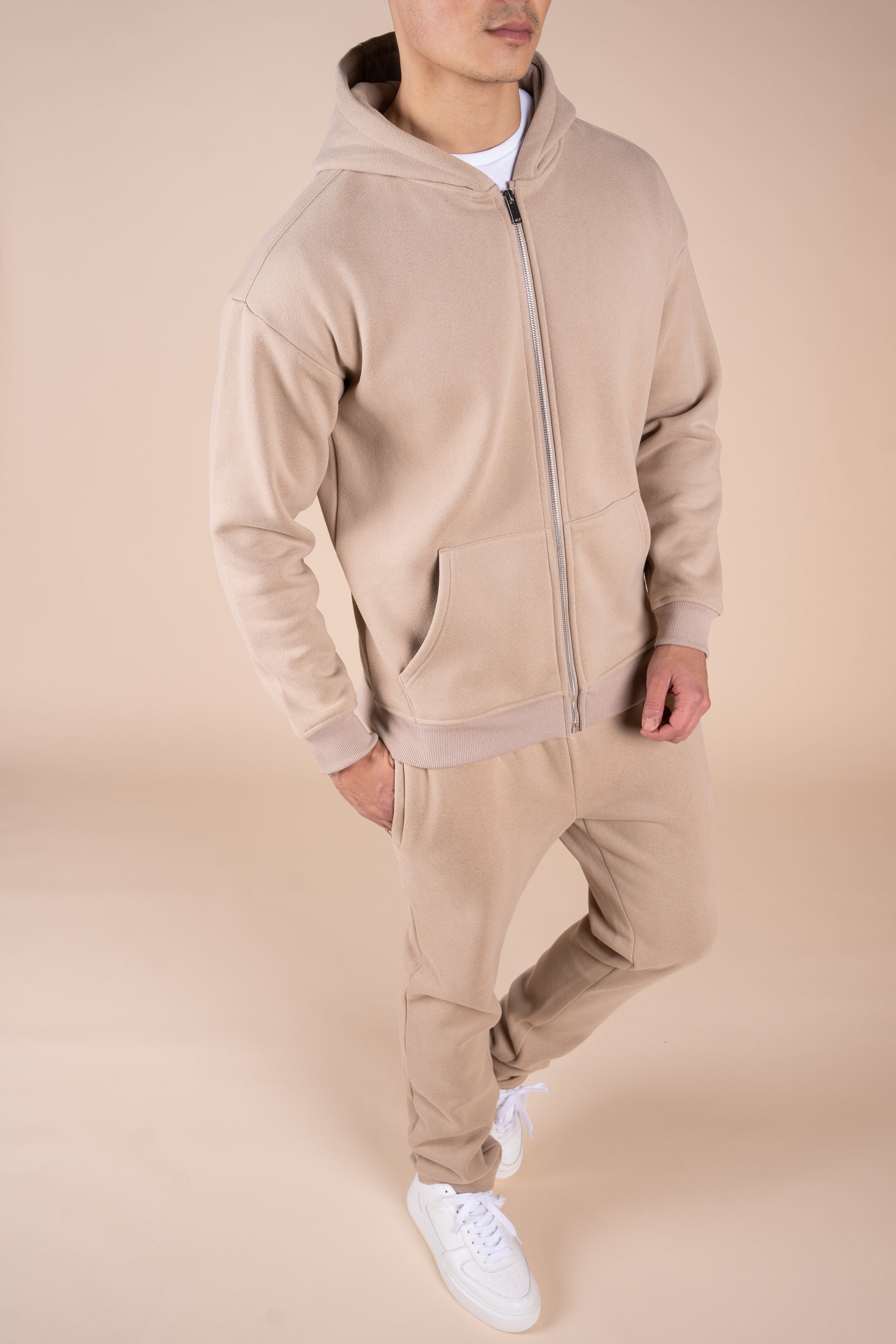 Premium Luxe Straight Leg Jogger - Taupe | Xtralitty