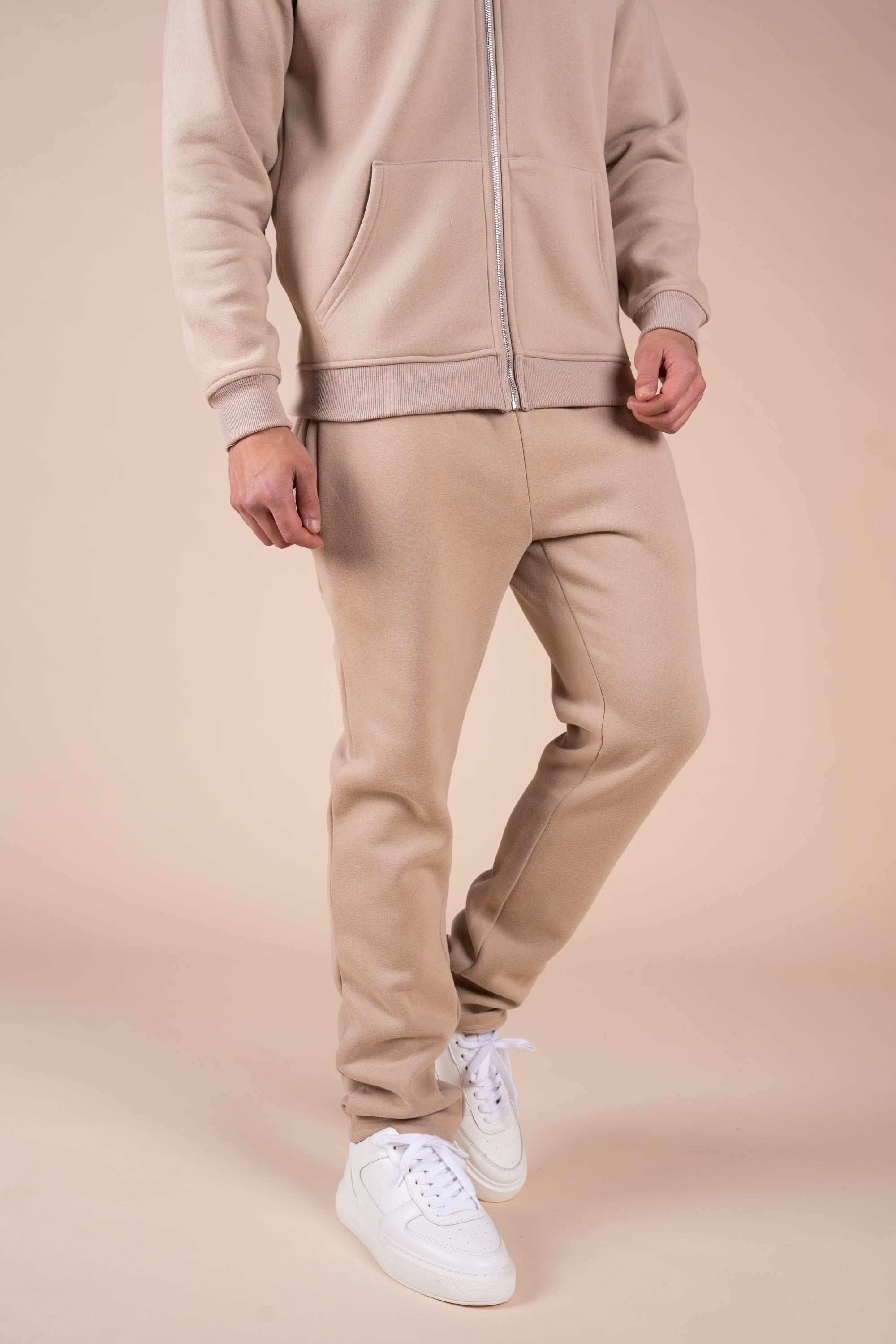 Premium Luxe Straight Leg Jogger - Taupe | Xtralitty