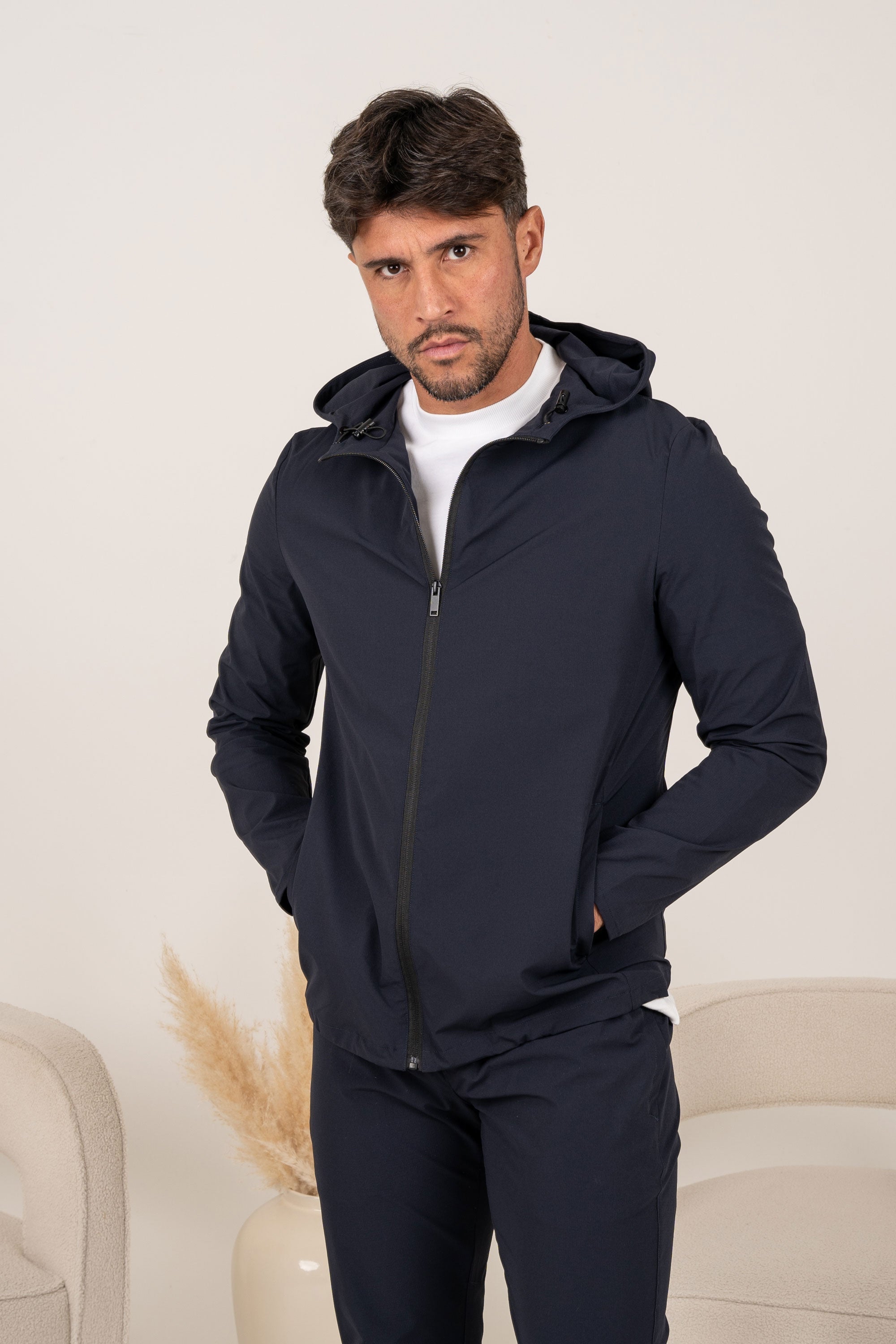 Premium Technical Windbreaker Jacket - Navy | Xtralitty